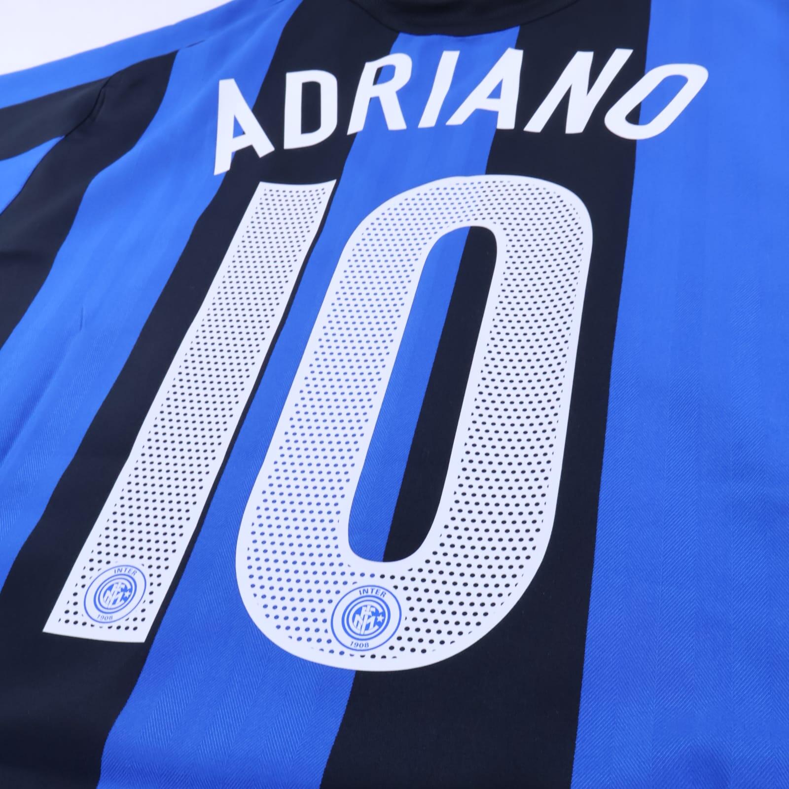 Inter Milan Adriano #10 2005/06 Home Shirt - XL