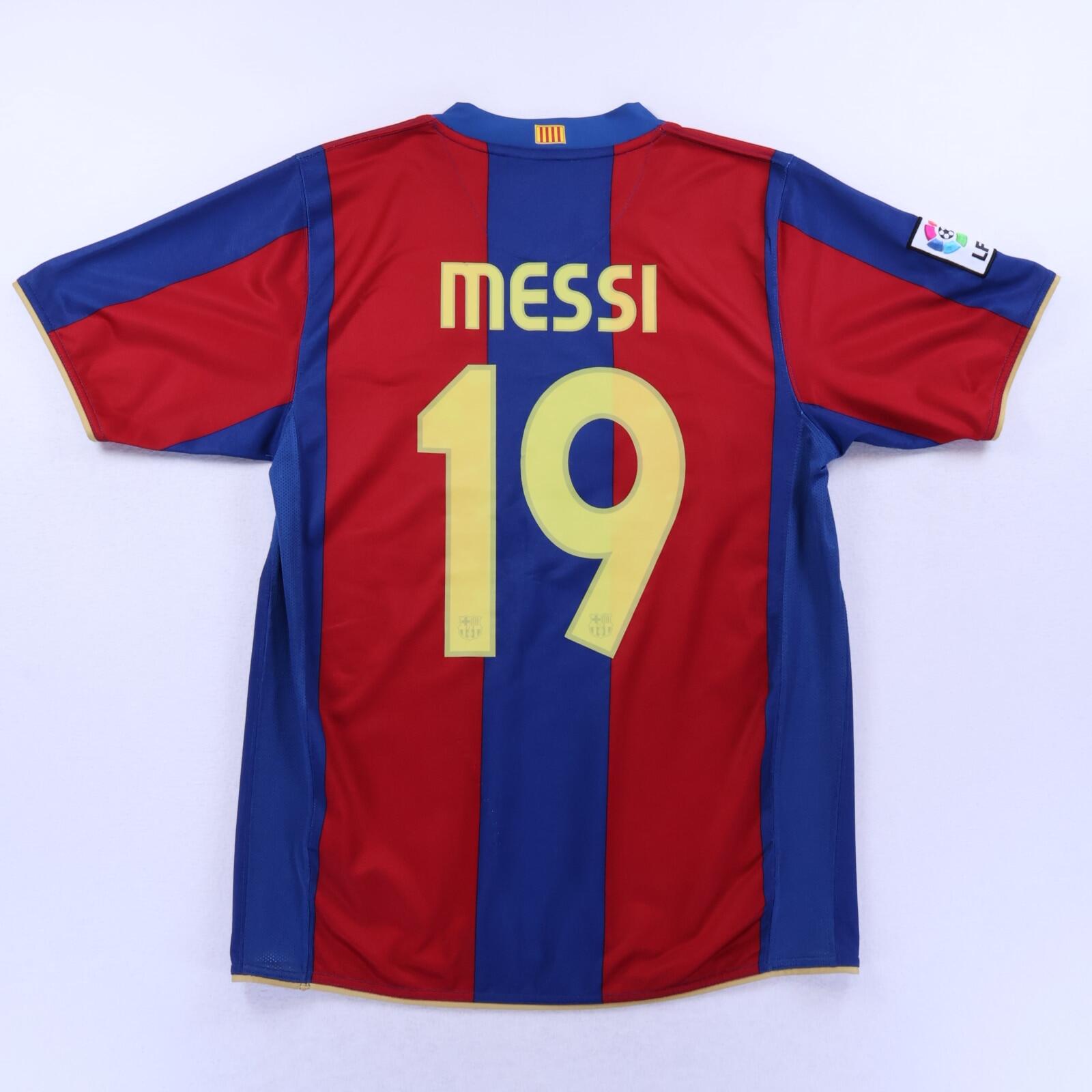 Barcelona Messi #19 2007/08 Home Shirt - M