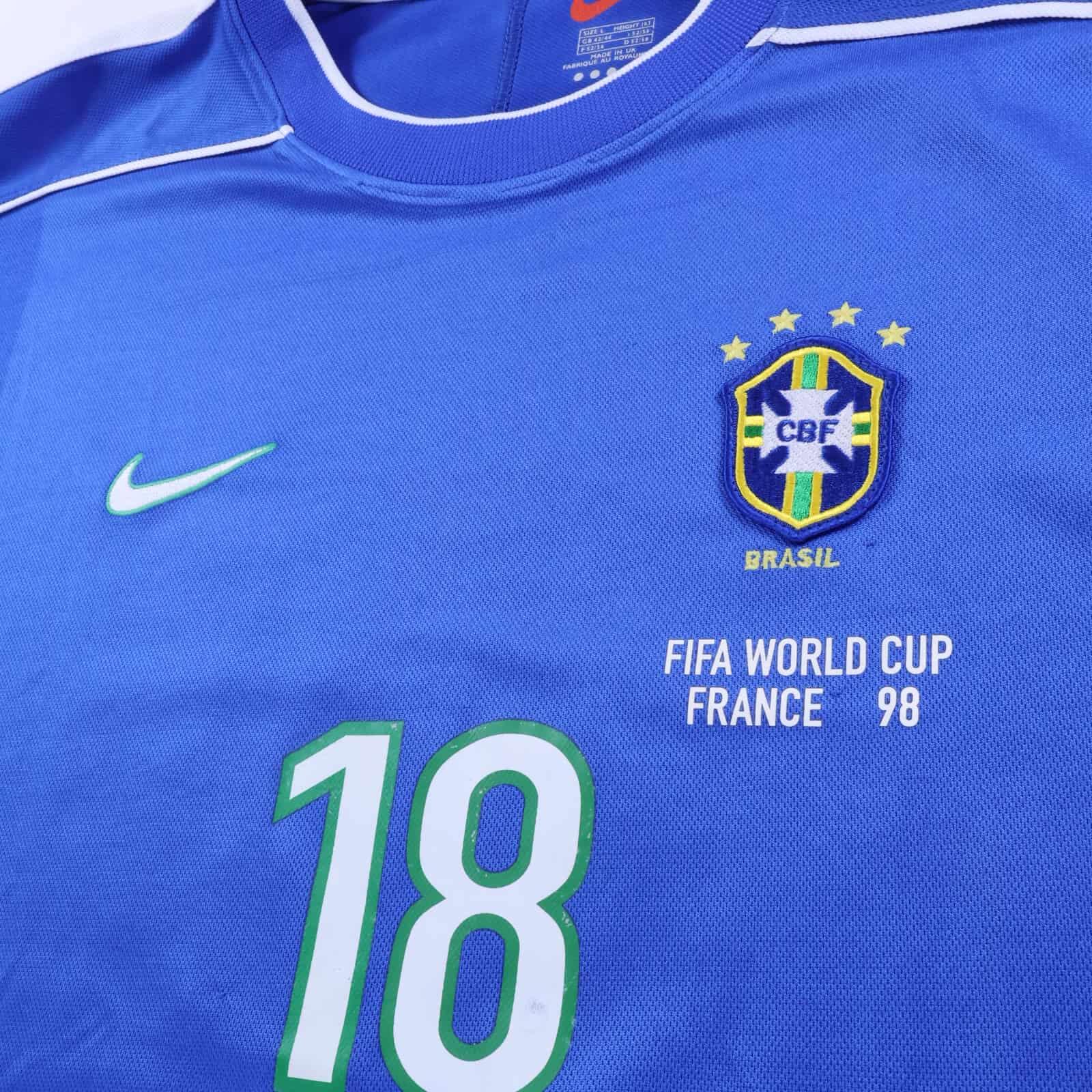Brazil Leonardo #18 1998/00 Away Shirt - L