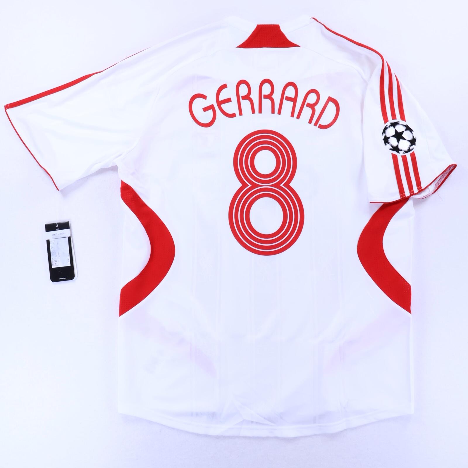 NWT* Liverpool F.C Gerrard #8 2007/08 Away Shirt - L