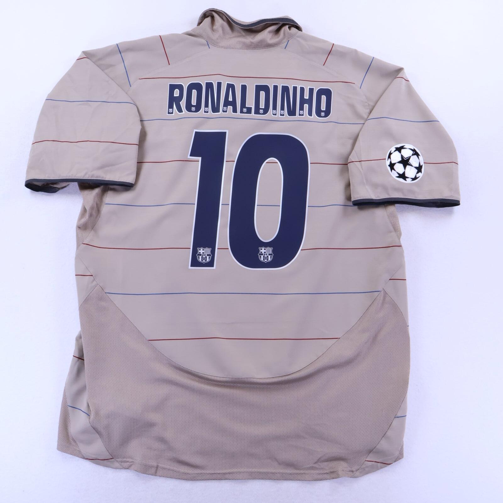 MINT* Barcelona Ronaldinho #10 2003/04 Away Shirt - XL