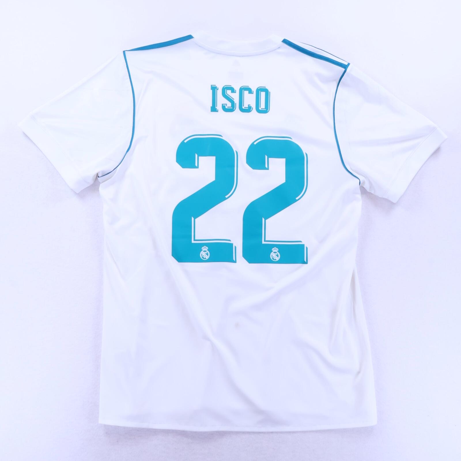 Real Madrid Isco #22 2017/18 Home Shirt - L