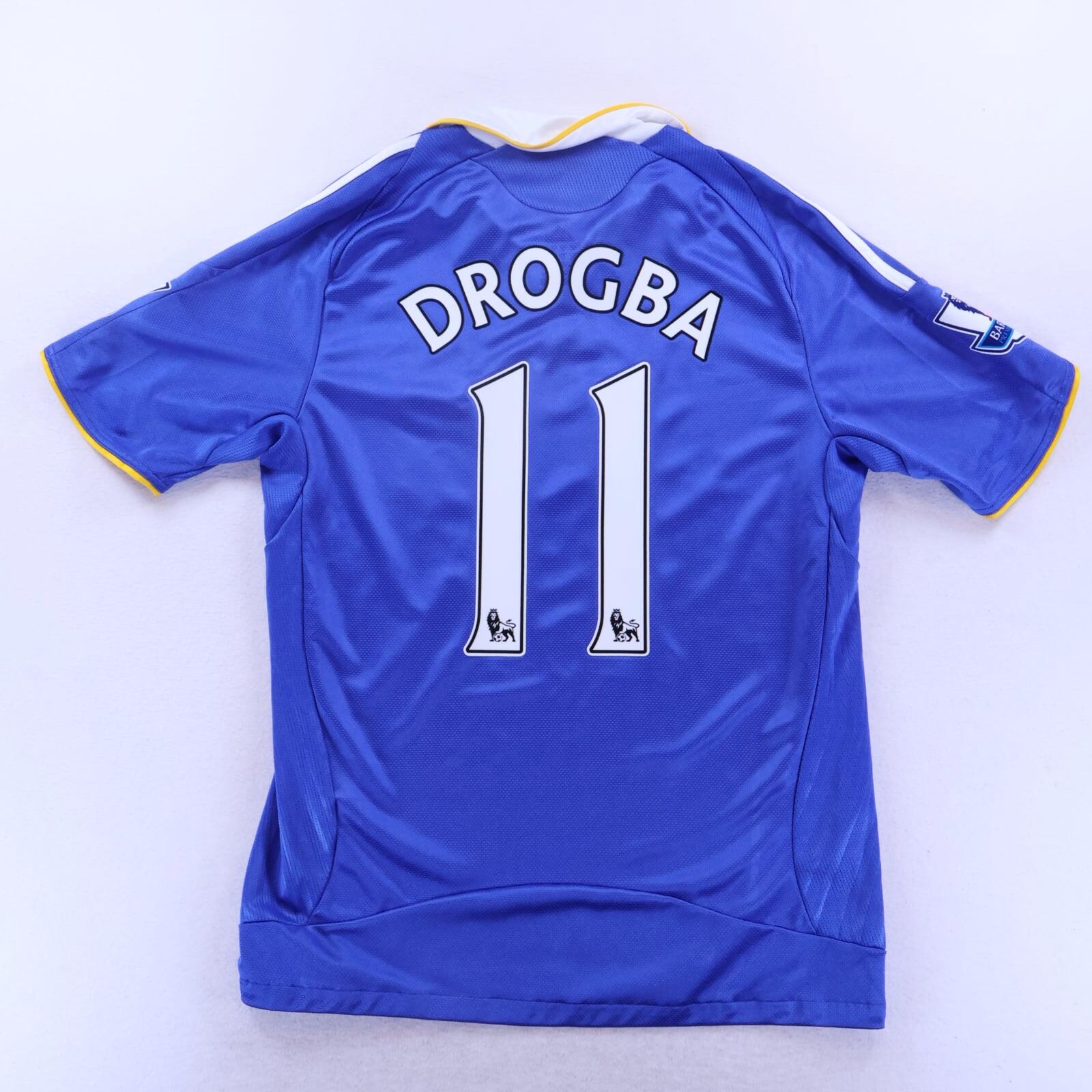 Chelsea Drogba #11 2010/11 Home Shirt - Long Sleeve - L