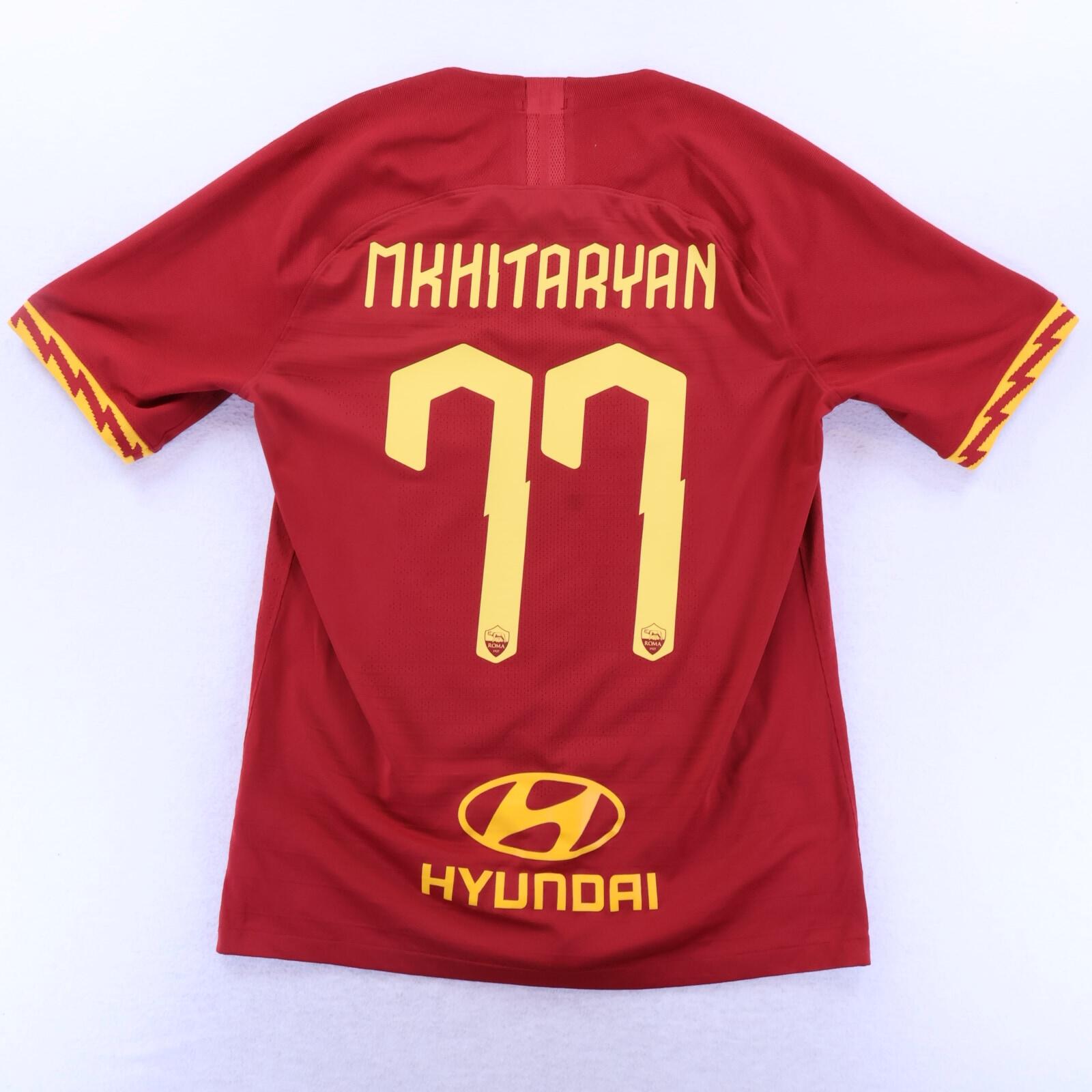 *MINT* As Roma Mkhitaryan #77 2018/19 Home Shirt - Player Issue - M