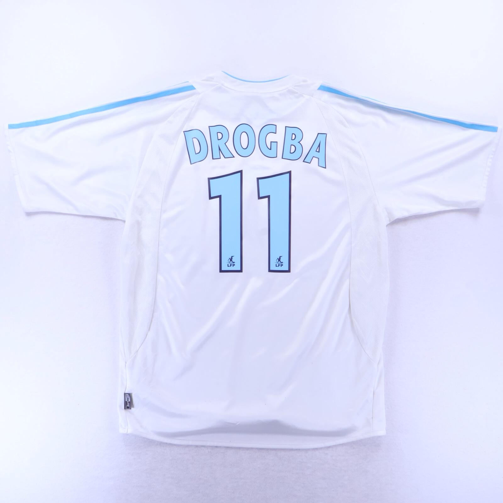 Marseille Drogba #11 2002/03 Home Shirt - L