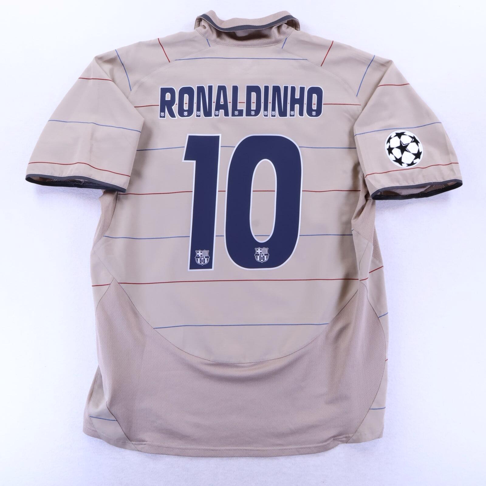 *MINT* Barcelona Ronaldinho #10 2003/05 Away Shirt - L