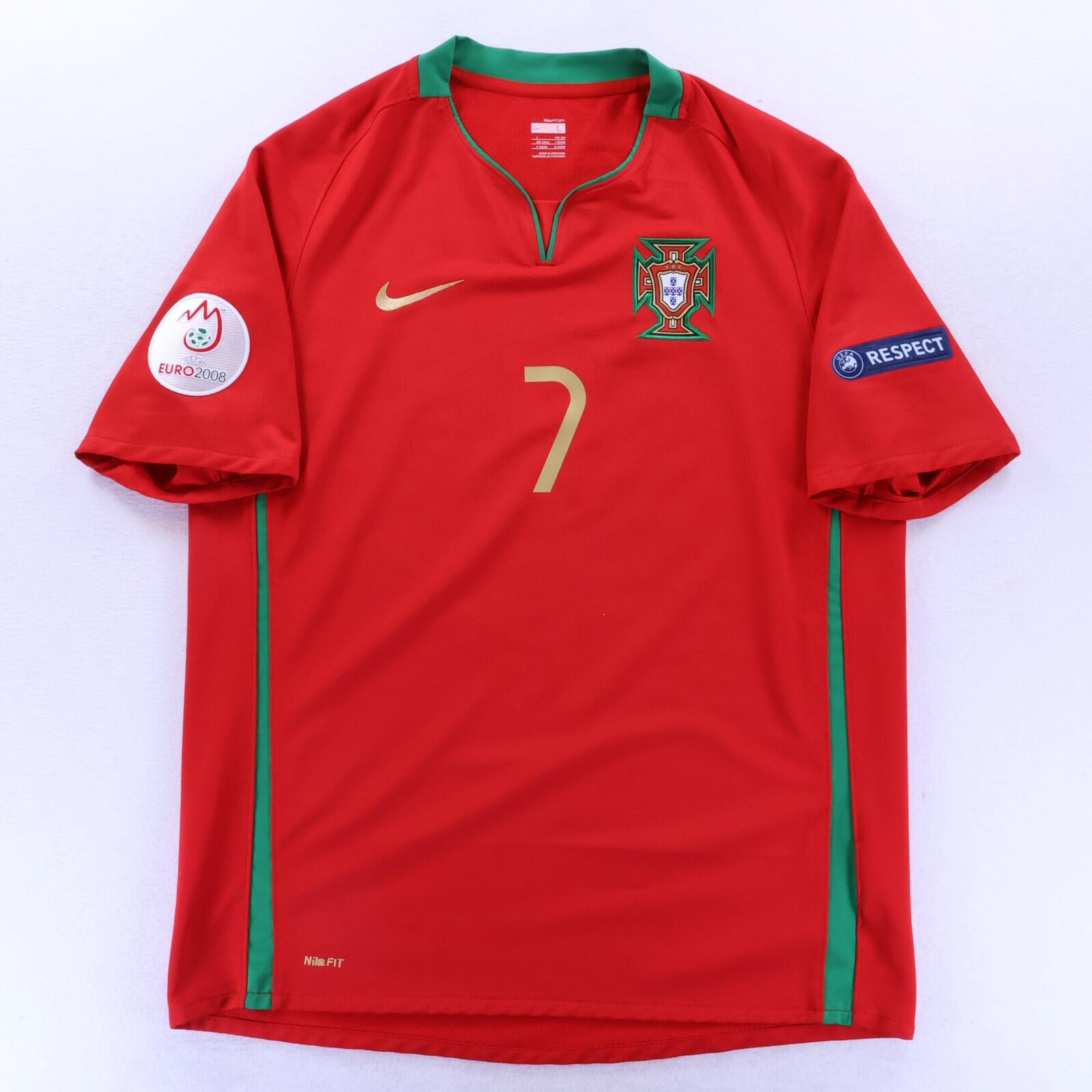 Portugal Ronaldo #7 2008/10 Home Shirt - L