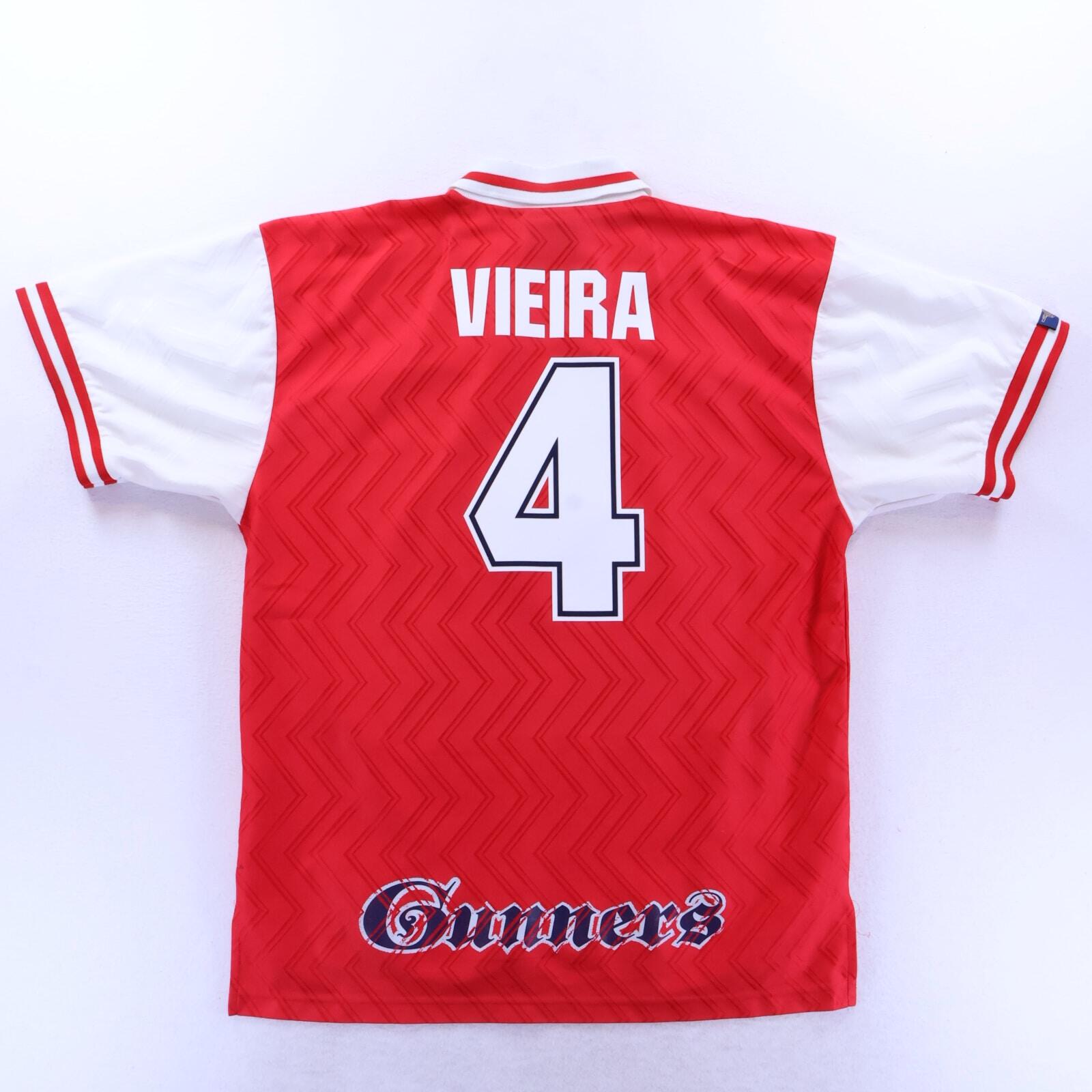 Arsenal Vieira #4 1996/98 Home Shirt - XL