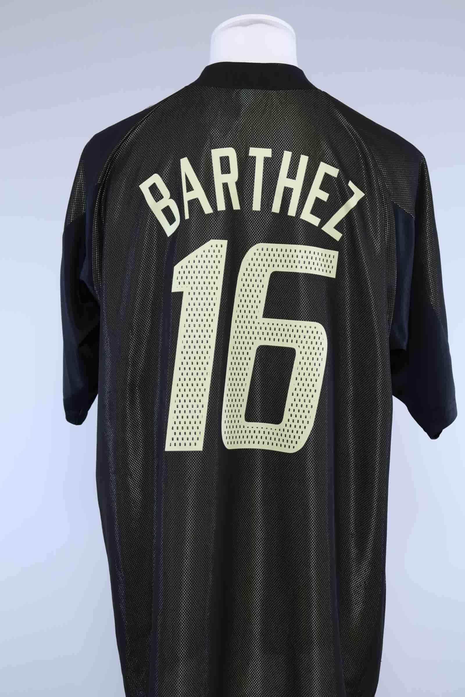  バルテズ 16番 シャツ 黒 2002/04 - FRANCE - BARTHEZ - #16 - GOALKEEPER SHIRT - XL