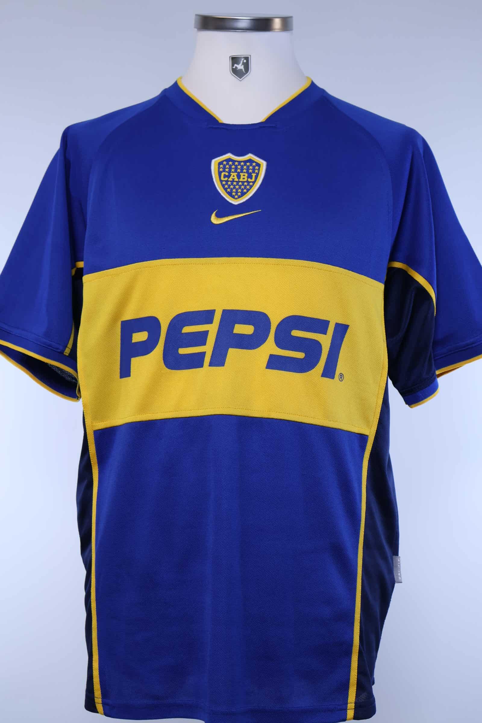 2002/03 - BOCA JUNIORS - ROMAN - #10 - HOME SHIRT - M