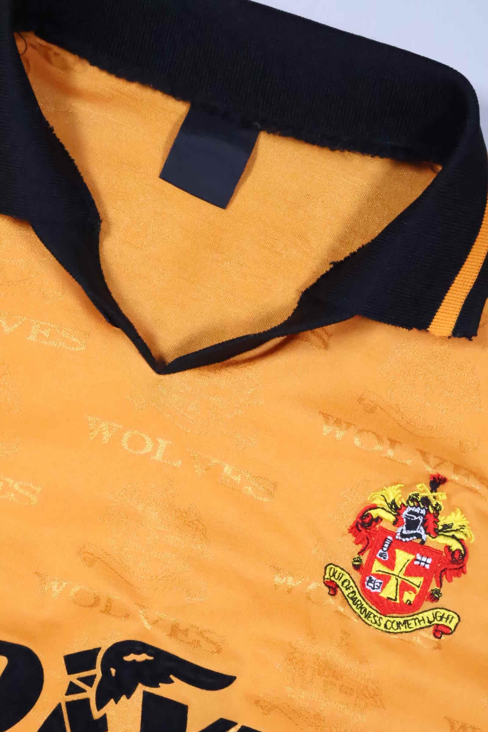 1995/96 - WOLVERHAMPTON WANDERES F.C - HOME SHIRT - XL