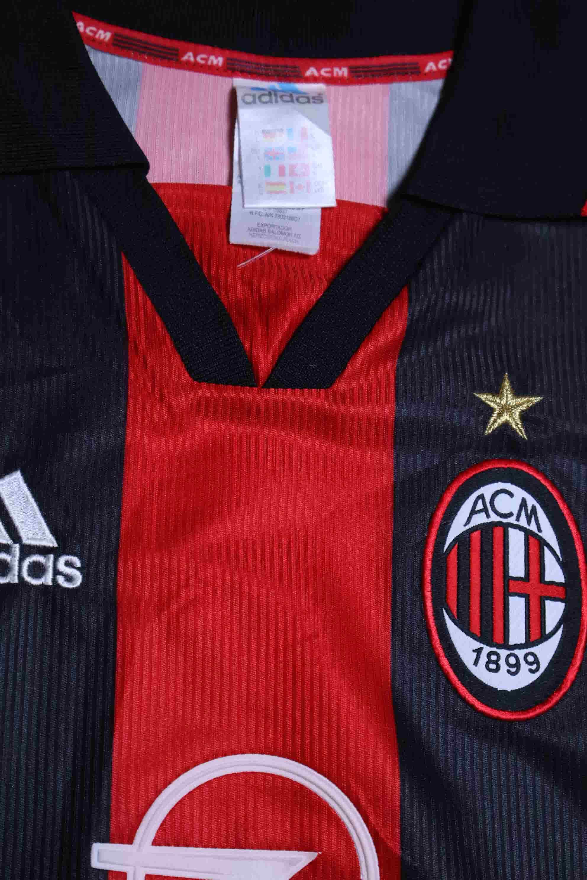 Ac Milan 1998/00 Rui Costa #10 Home Shirt - L