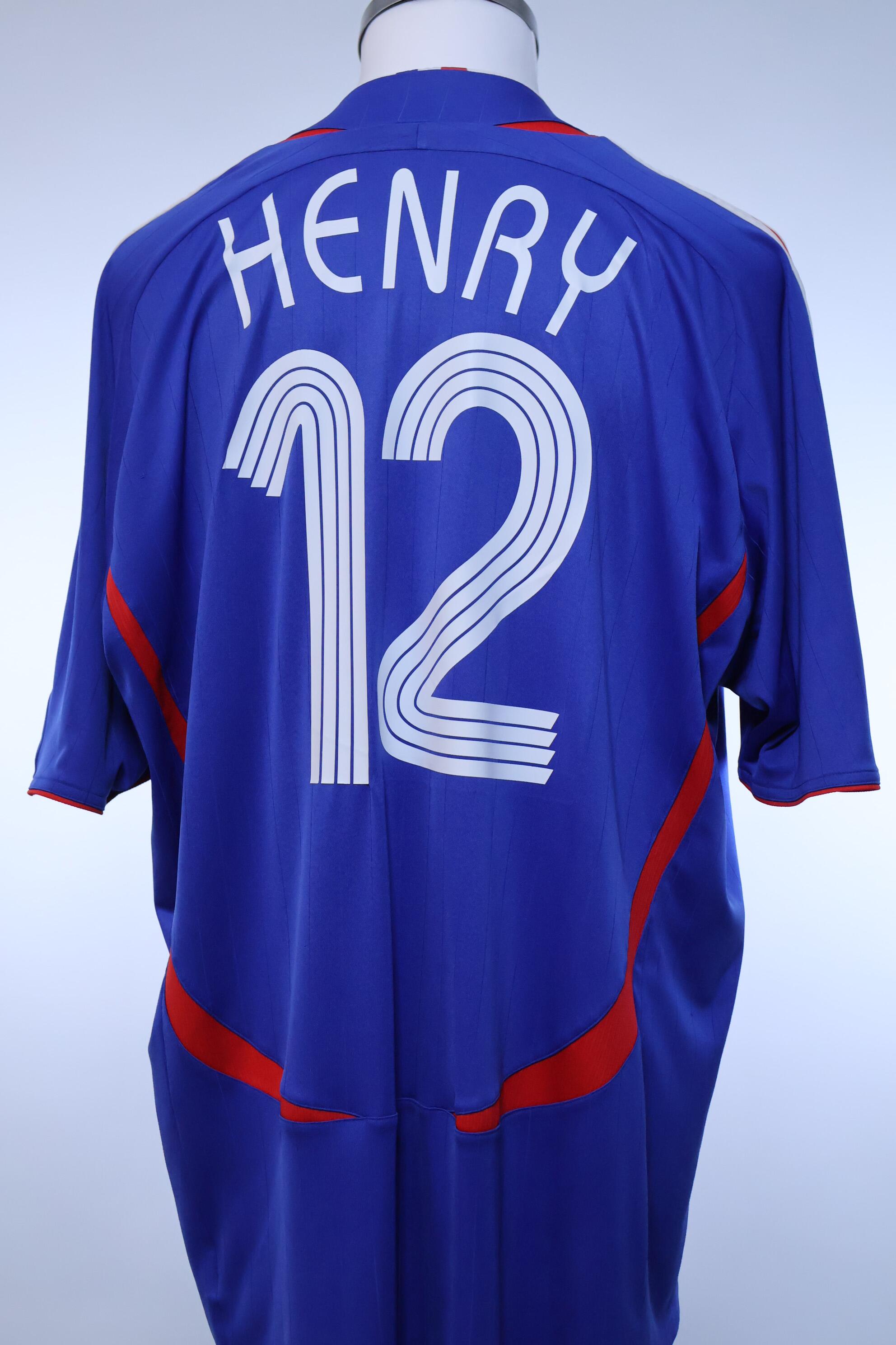France Henry #12 2006/07 Home Shirt - XXL
