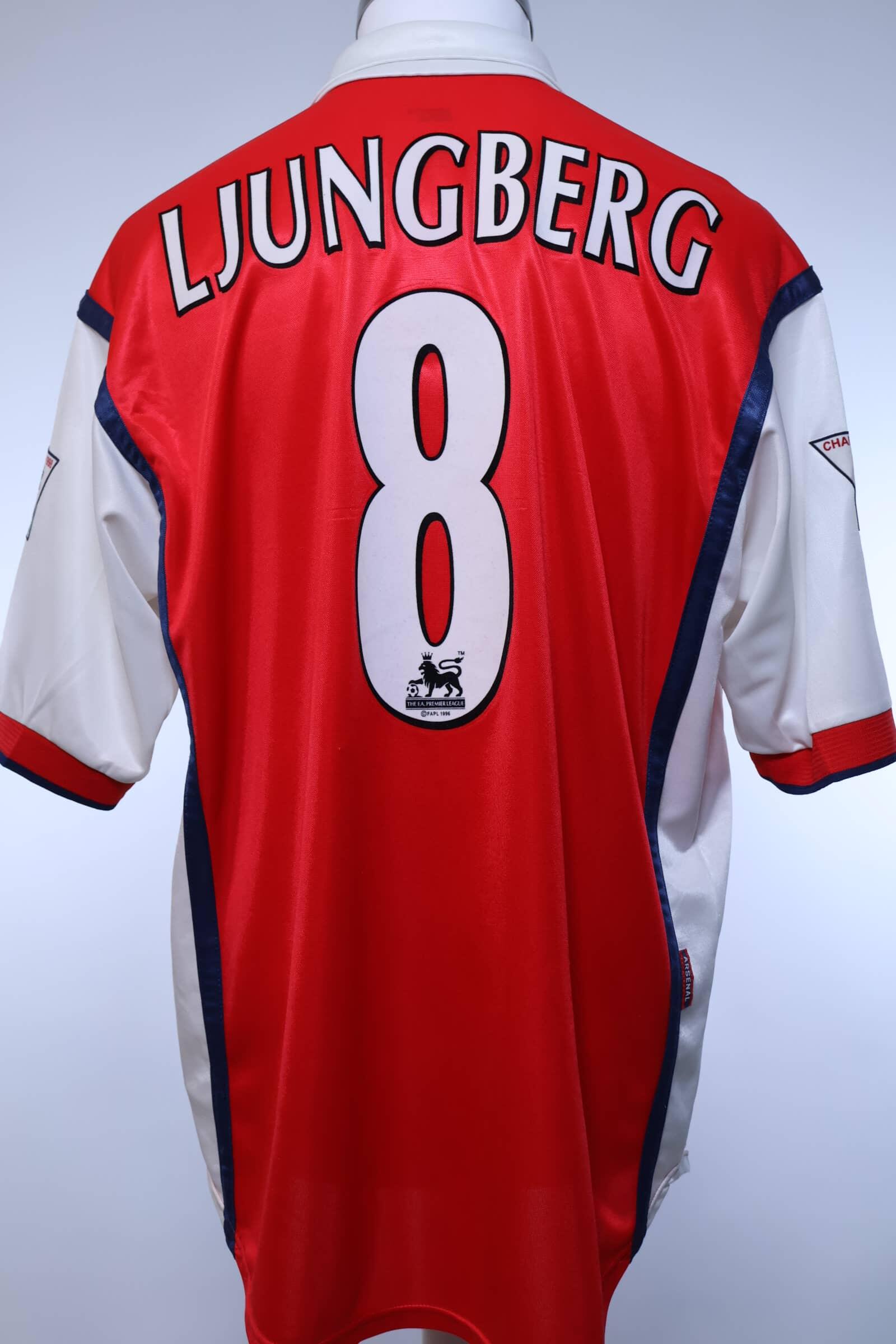 LJUNGBERG 8 サッカーシャツ Lサイズ 2002-04 Arsenal Home Shirt Ljungberg #8 - 8/10 - (XL)
