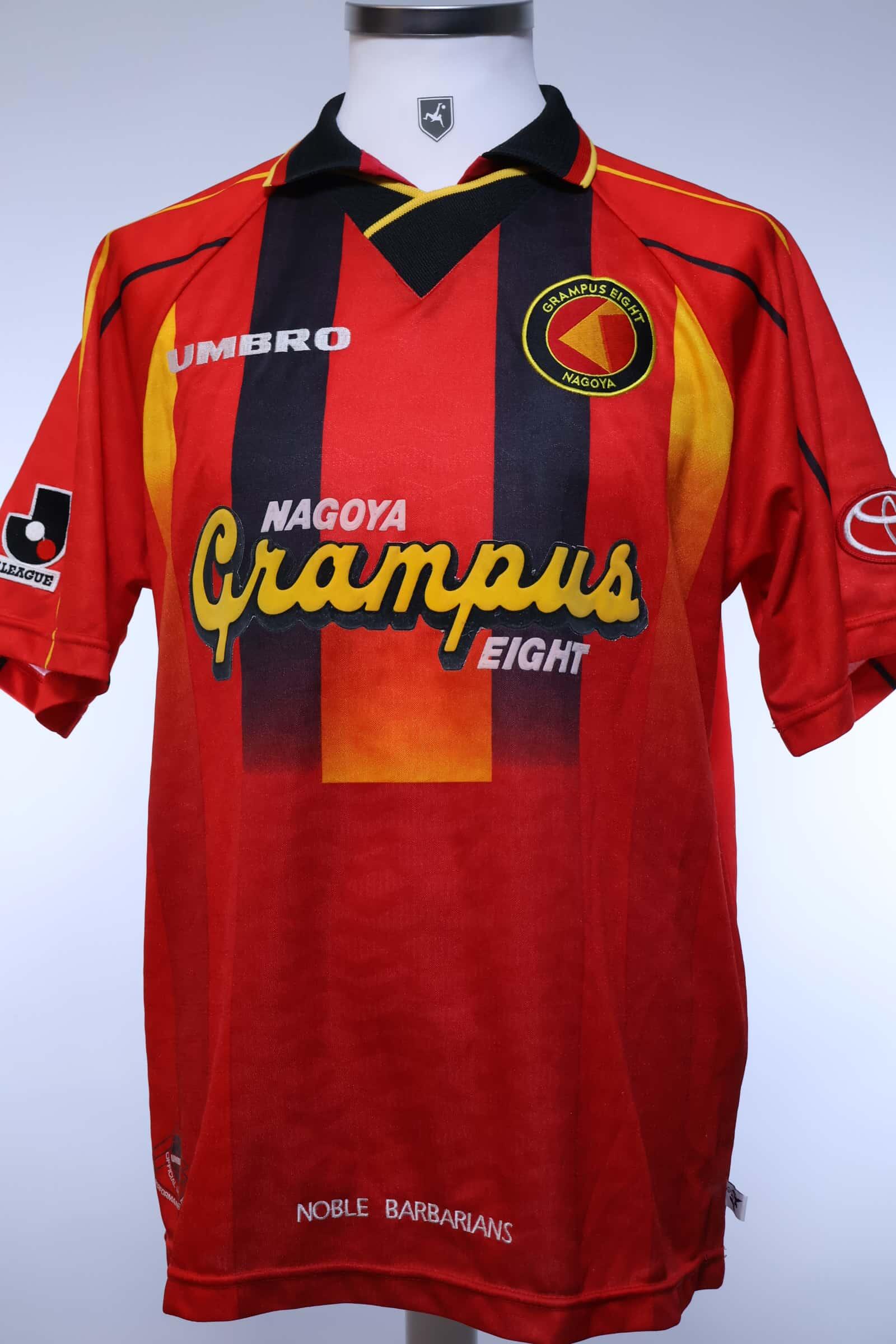 Nagoya Grampus Eight 1996/98 Home Shirt - M- FRONT