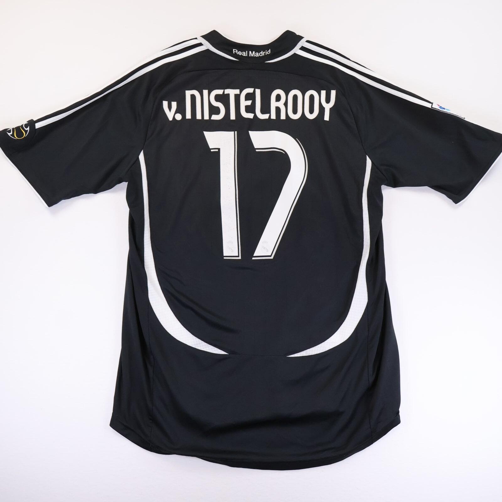 【タグ付】Real Madrid v. Nistelrooy 17番 Real Madrid V. Nistelrooy #17 2006/07 Away Shirt - XL