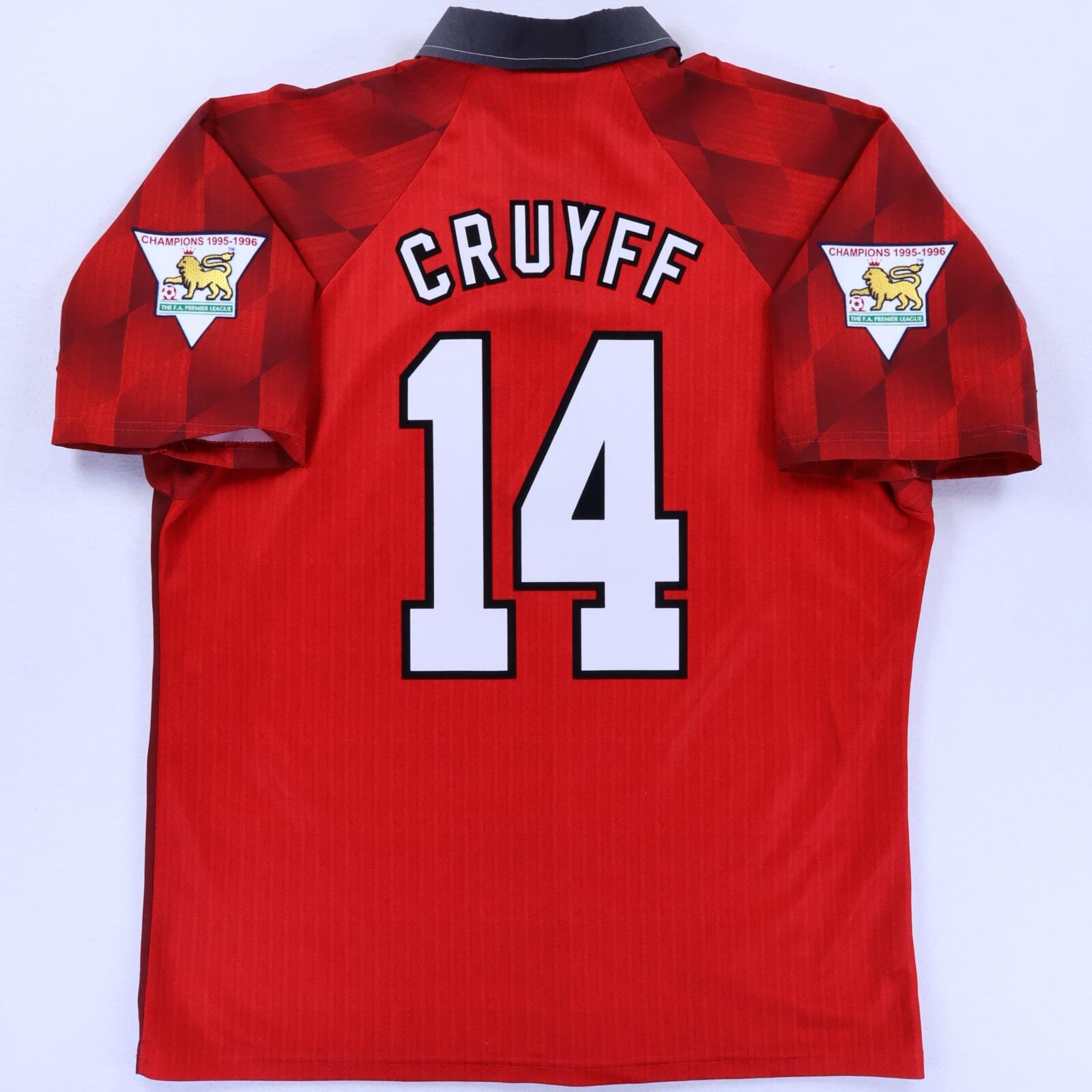 ウェア Manchester United 96/97 S/S Uniform #14 Manchester United Cruyff #14 1996/97 Home Shirt - L