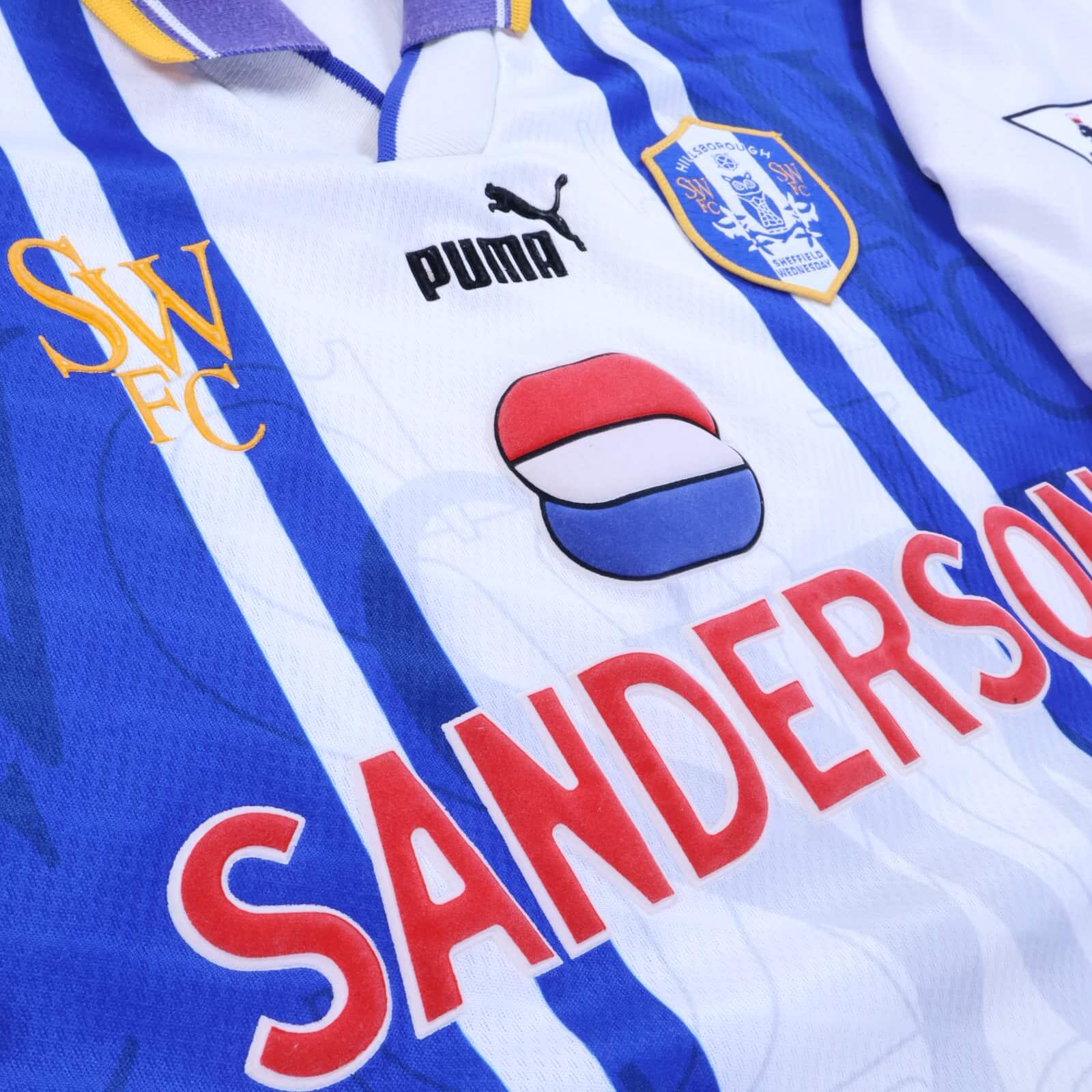 Sheffield Wednesday Waddle #8 1995/96 Home Shirt - XL