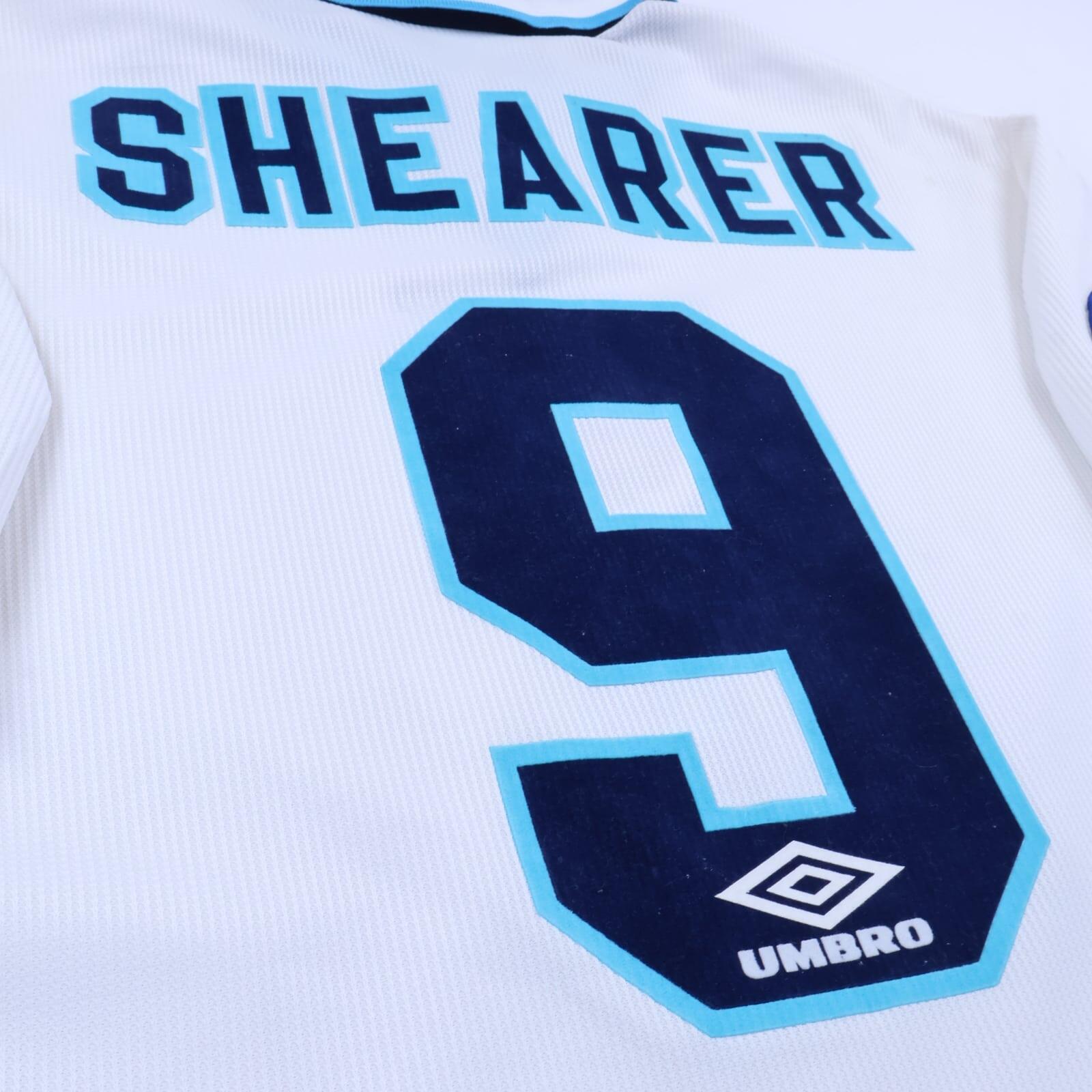 England Shearer #9 1995/97 Player Issue Home Shirt - XL