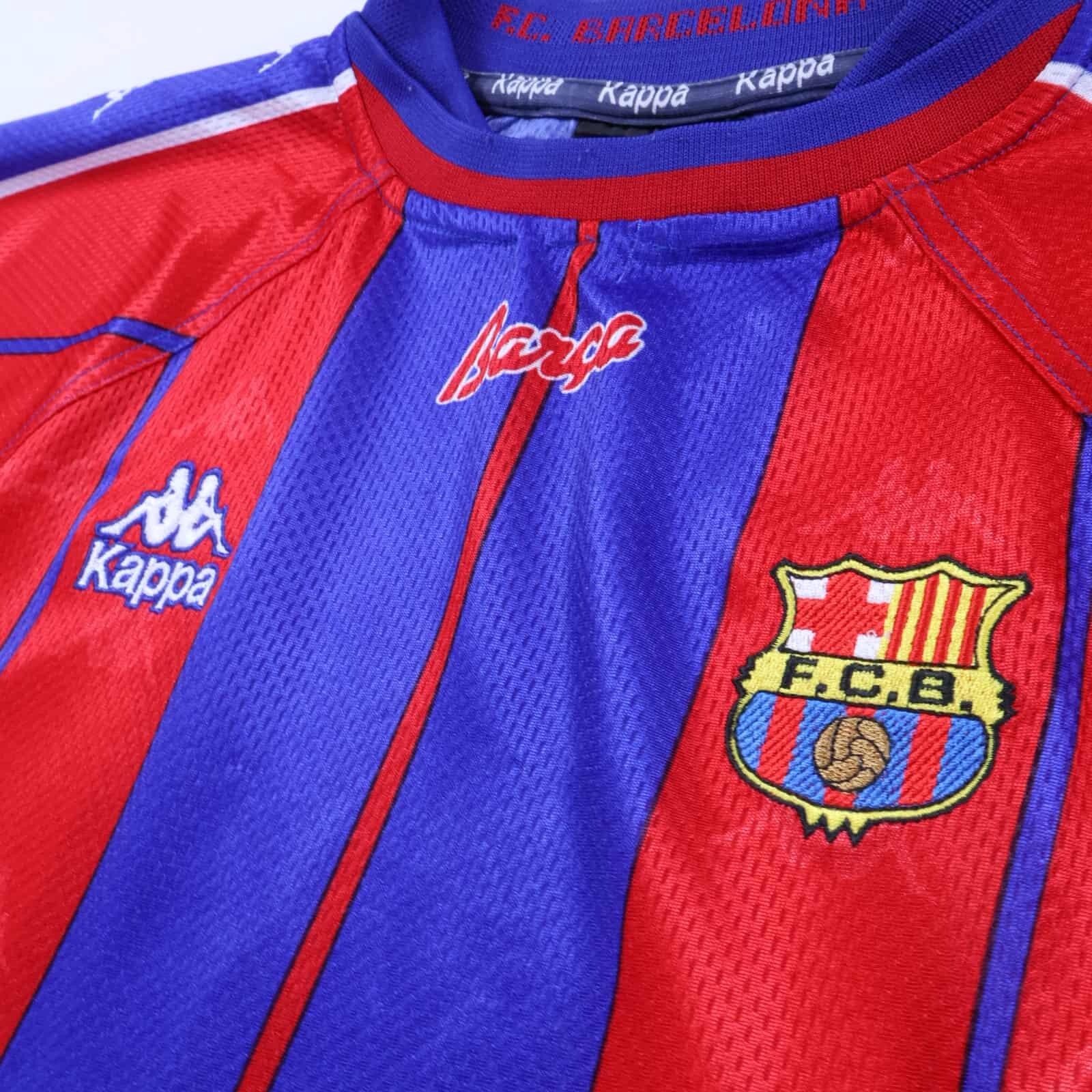 Barcelona Giovanni #10 1997/98 Home Shirt - XL