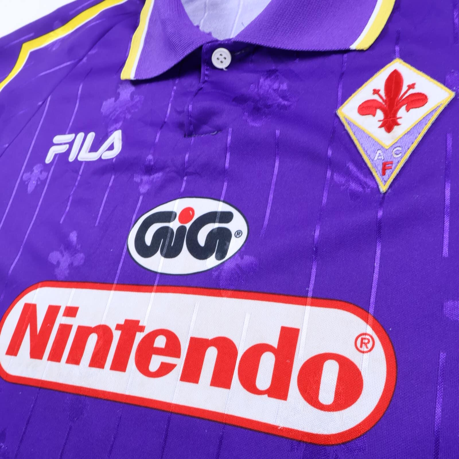 Fiorentina Batistuta #9 1997/98 Home Shirt - L