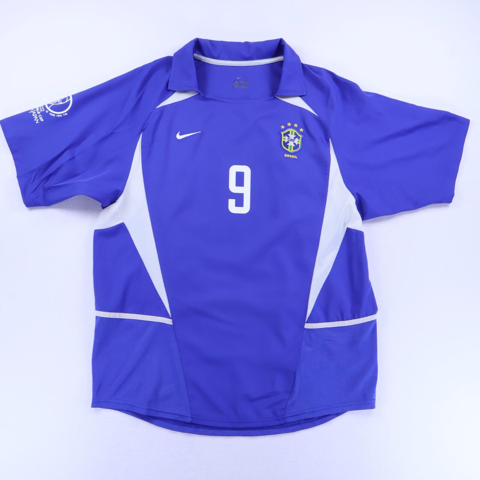 Nike ブラジル代表 2002日韓WC Ronaldo 9 シャツ L Brazil Ronaldo #9 2002/ Away Shirt - L
