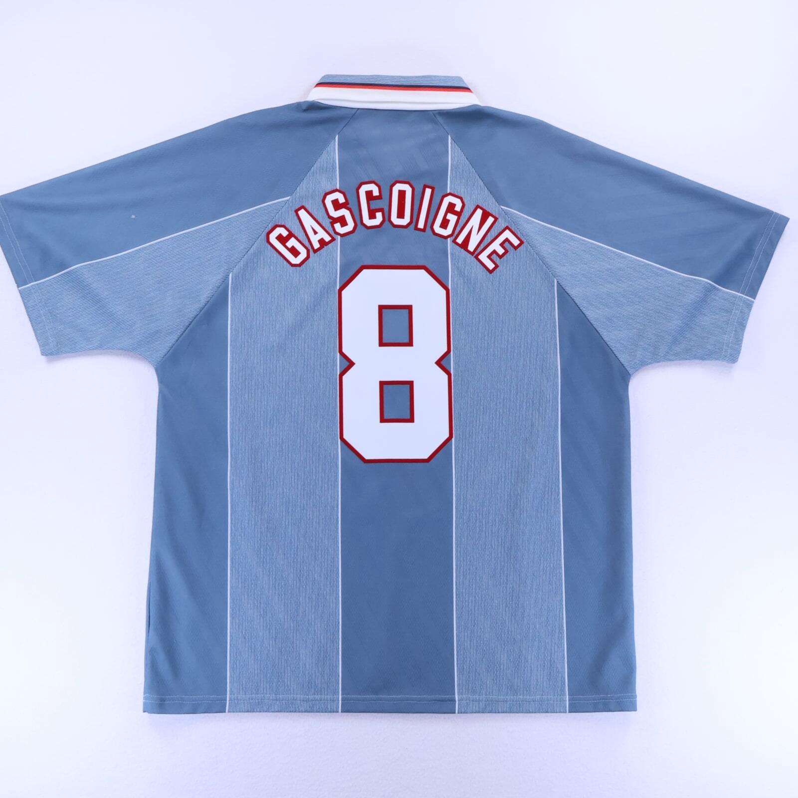 England Gascoigne #8 1996/ Away Shirt - XL