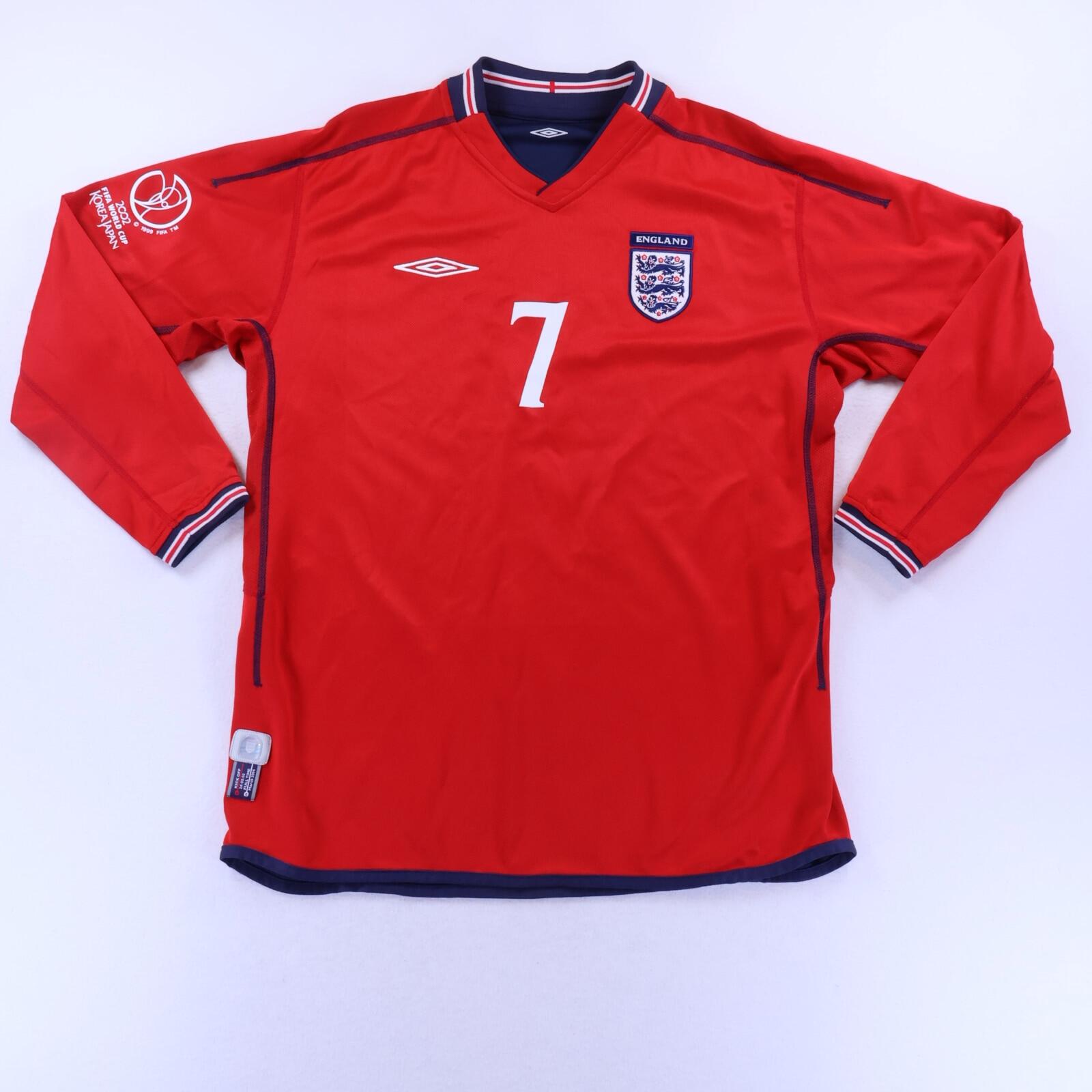 England Beckham #7 2002/04 Away Shirt - L
