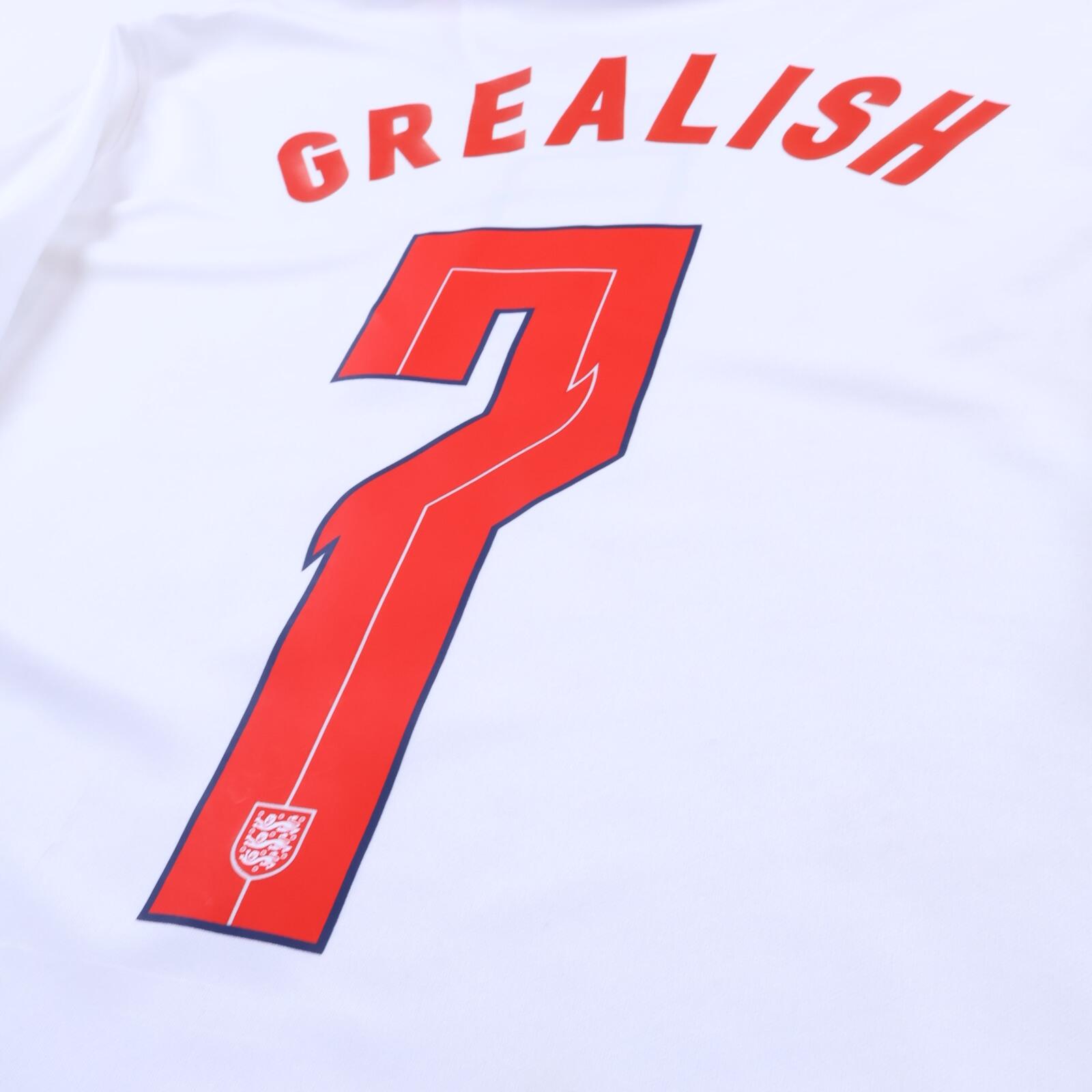 England Grealish #7 2020/21 Home Shirt - L
