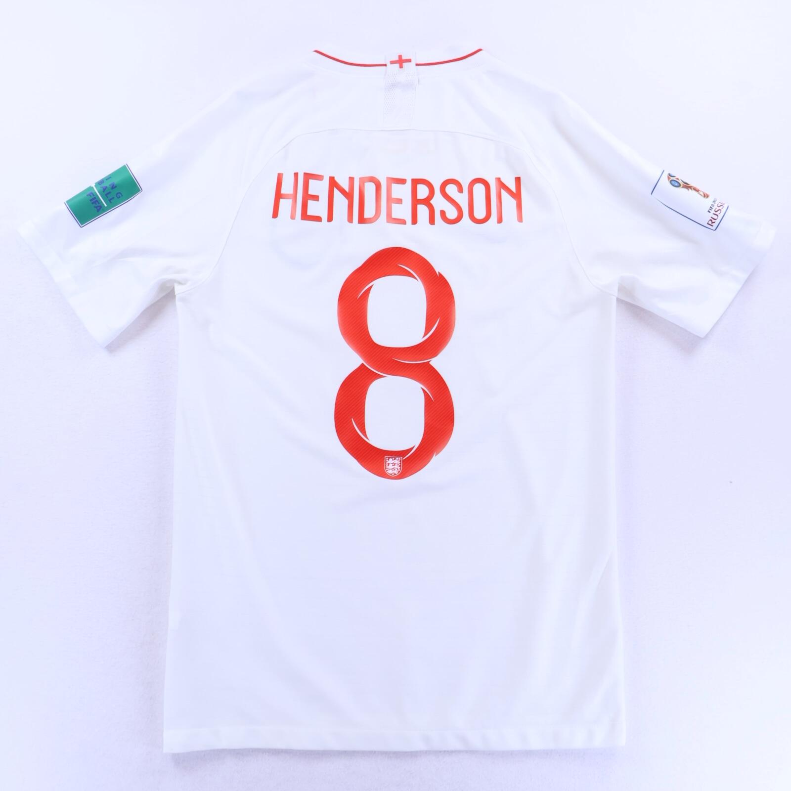 England Henderson #8 2018/19 Home Shirt - S- FRONT