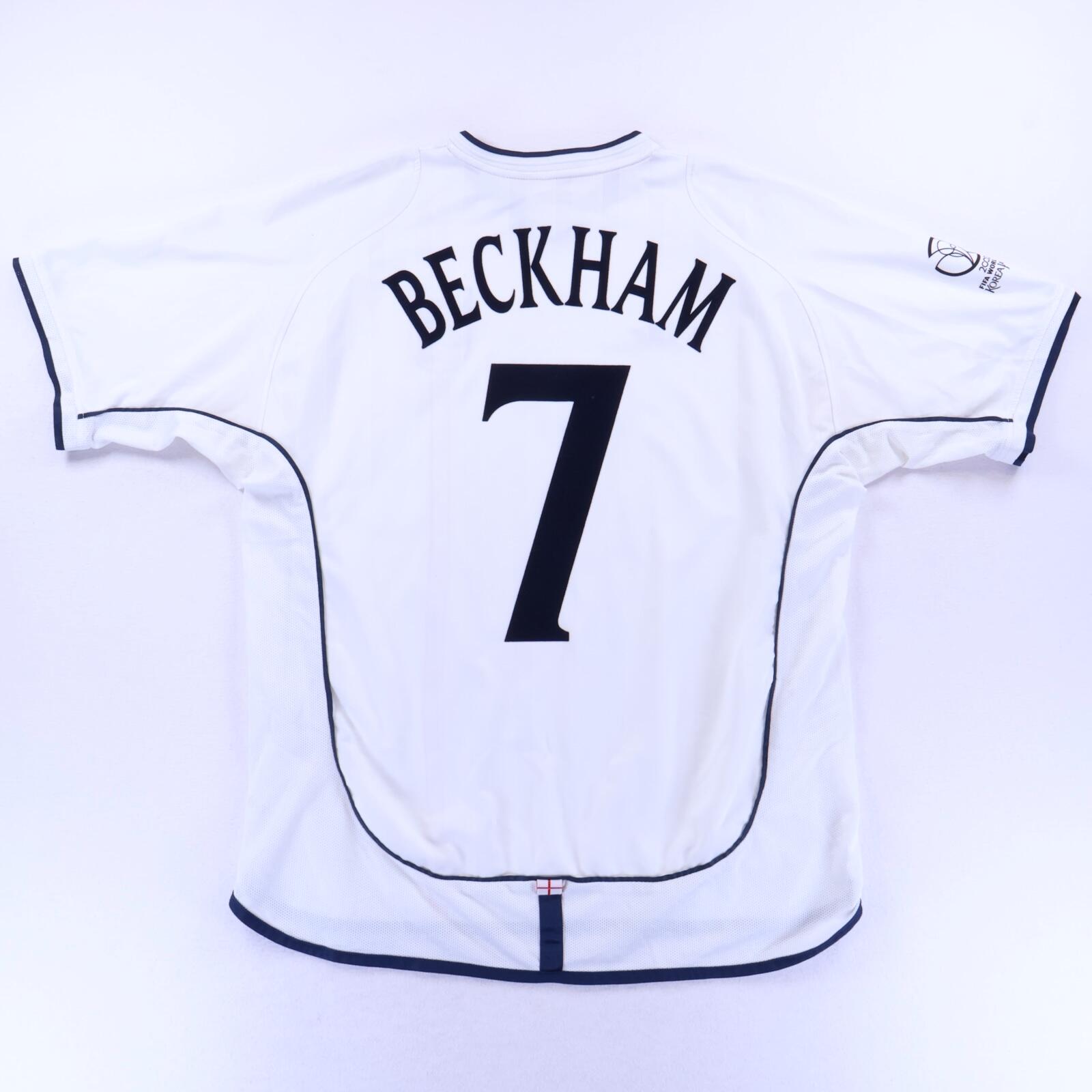 England Beckham #7 2001/03 Home Shirt - XL- FRONT