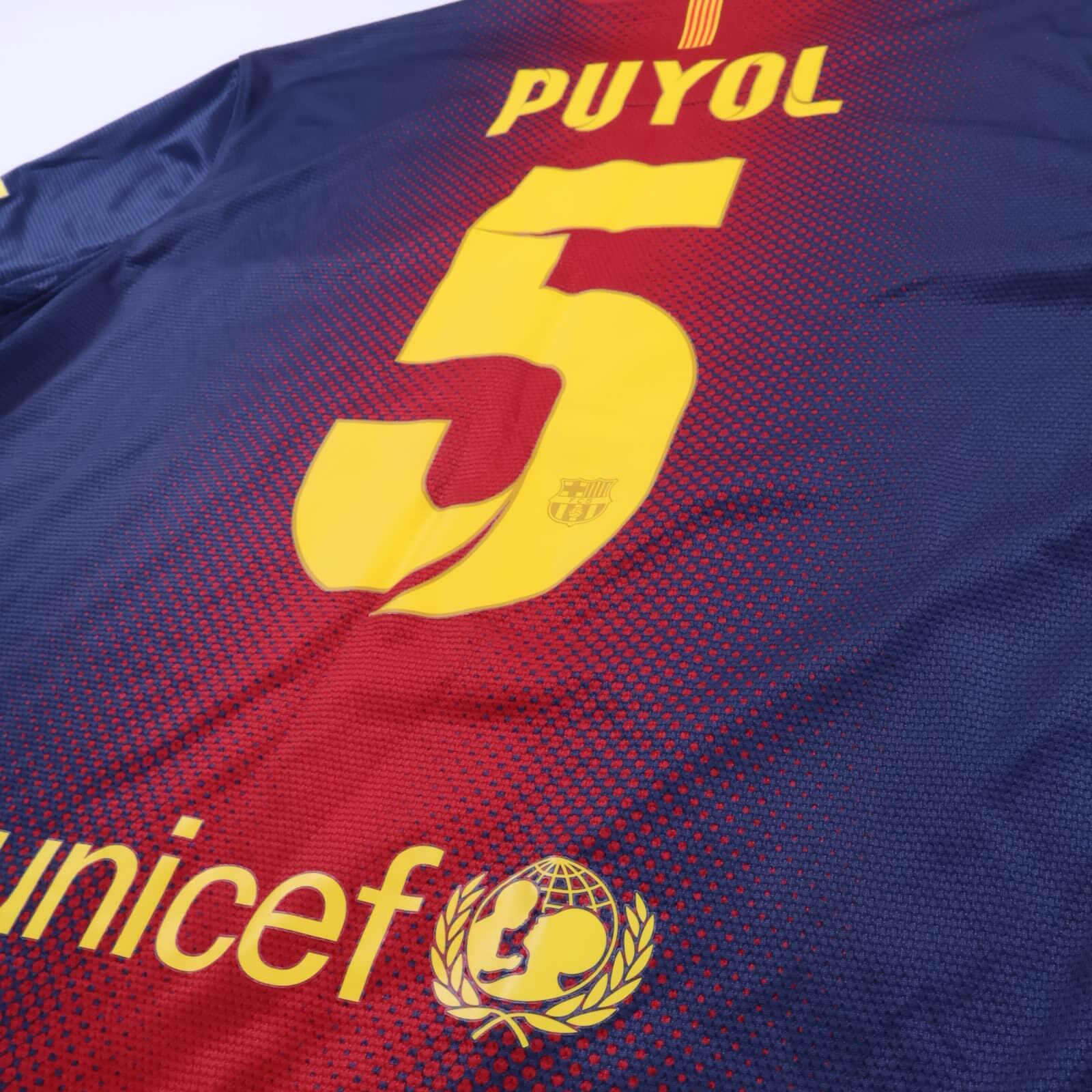 Barcelona Puyol #5 2012/13 Home Shirt - L