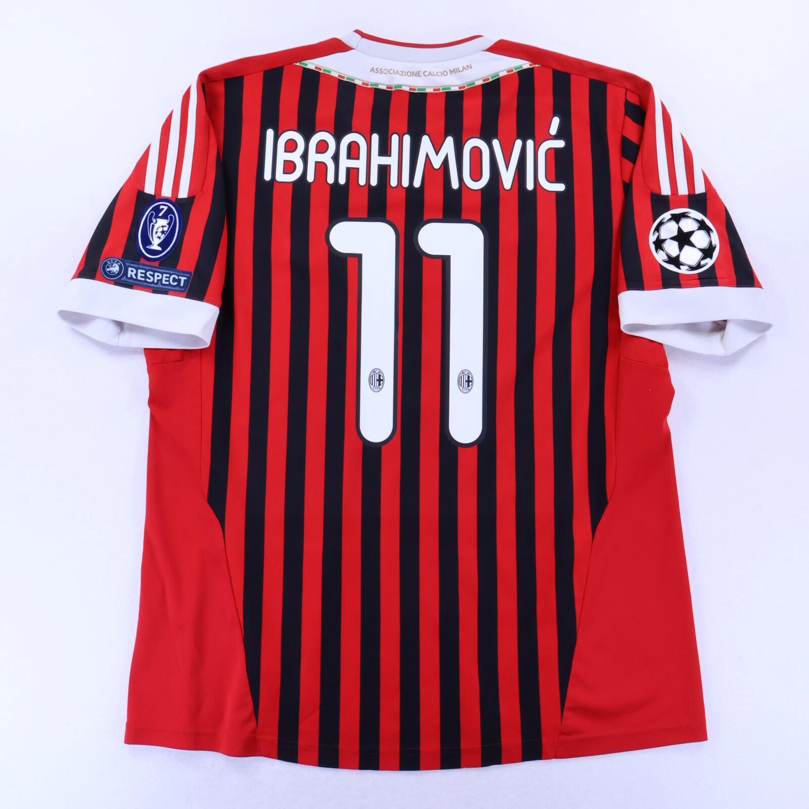 Ac Milan Ibrahimović #11 2011/12 Home Shirt - XL