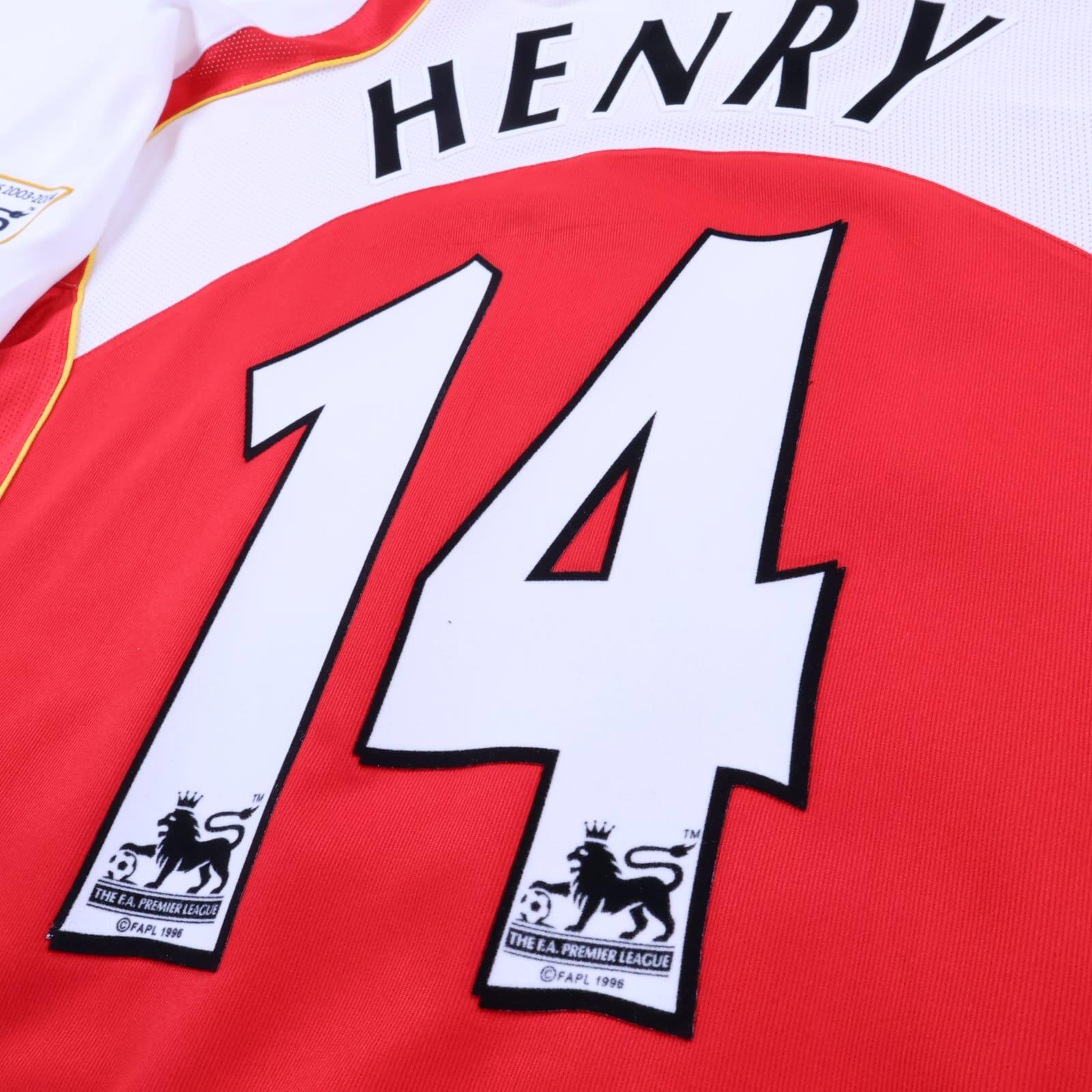 Arsenal Henry #14 2004/05 Home Shirt - Long Sleeve - XL