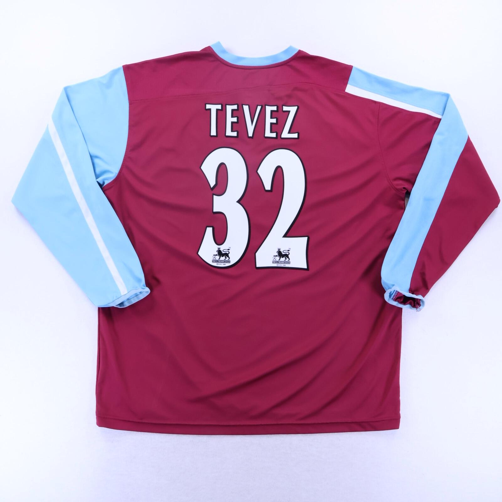 West Ham United Tevez #32 2005/07 Home Shirt - XL