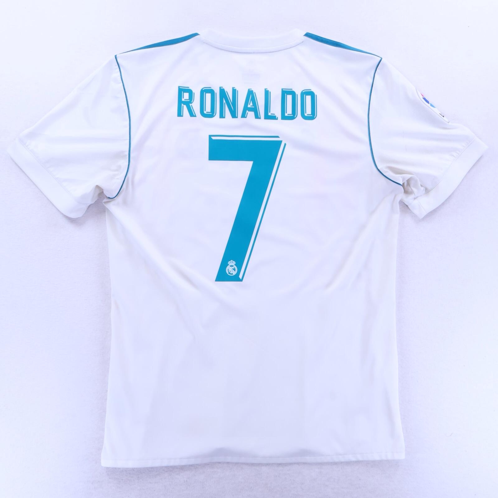 Real Madrid Ronaldo #7 2017/18 Home Shirt - M