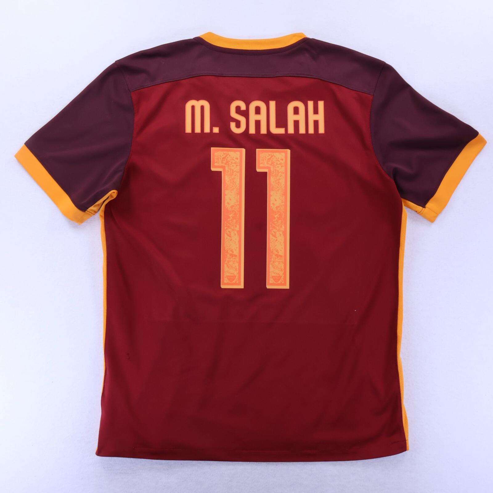 As Roma M. Salah #11 2015/16 Home Shirt - L