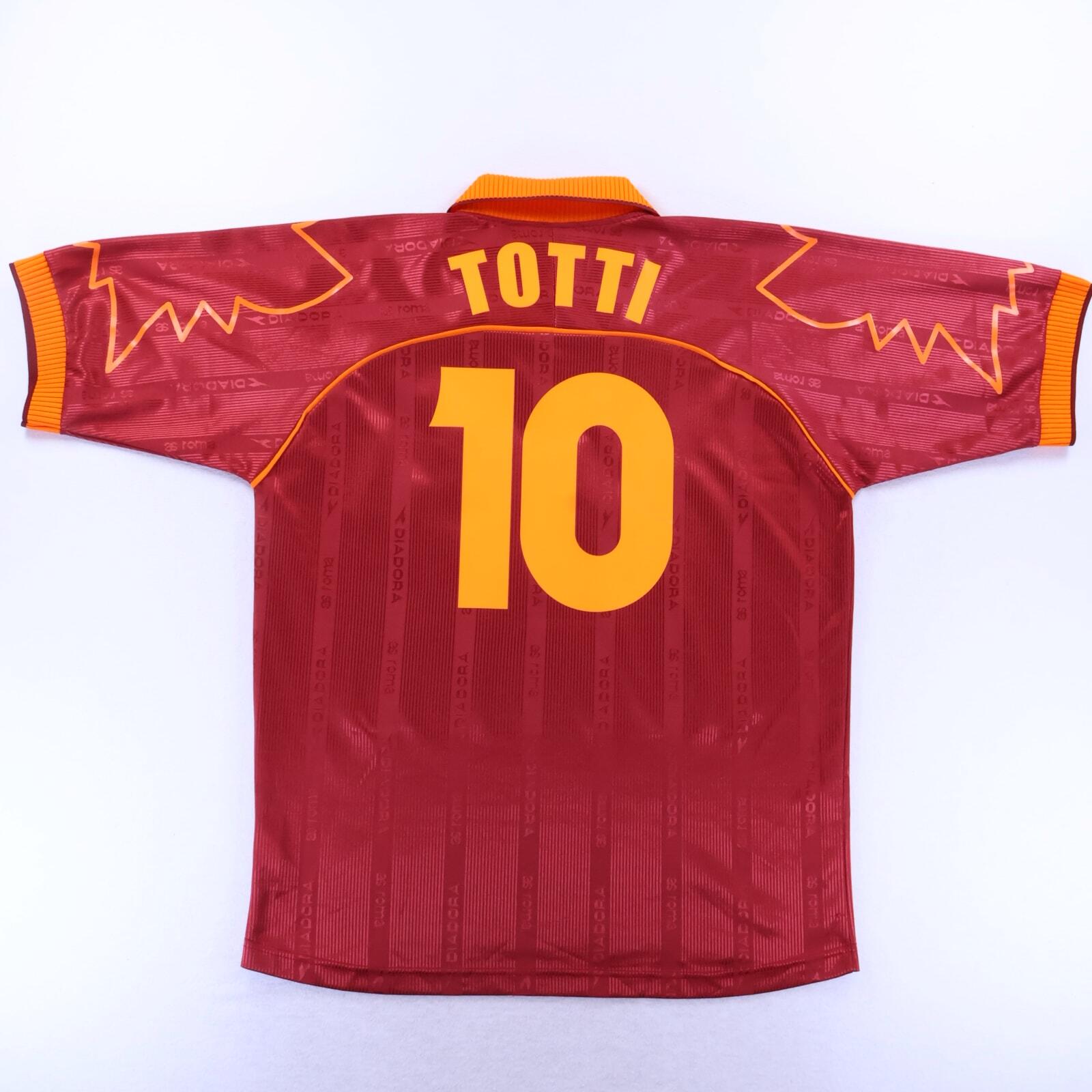As Roma Totti #10 1998/99 Home Shirt - XL