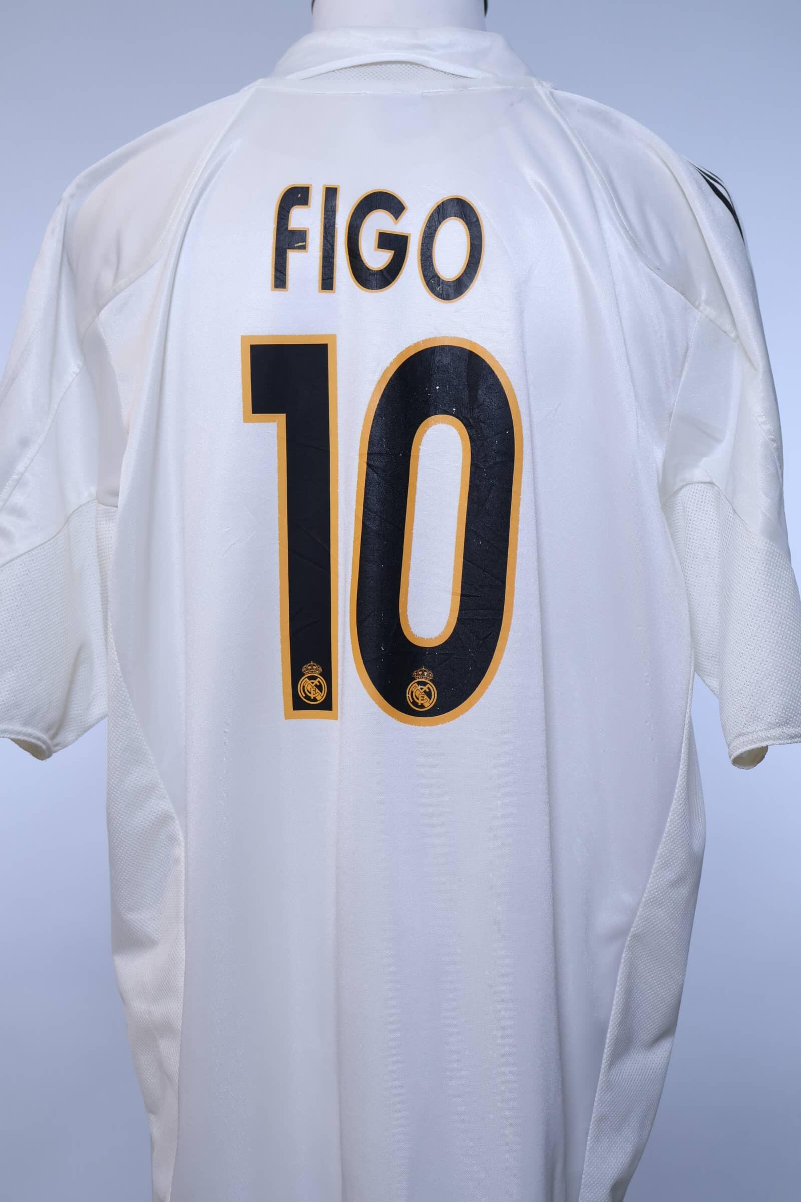 2003/04 - REAL MADRID - FIGO - #10 - HOME SHIRT - XL