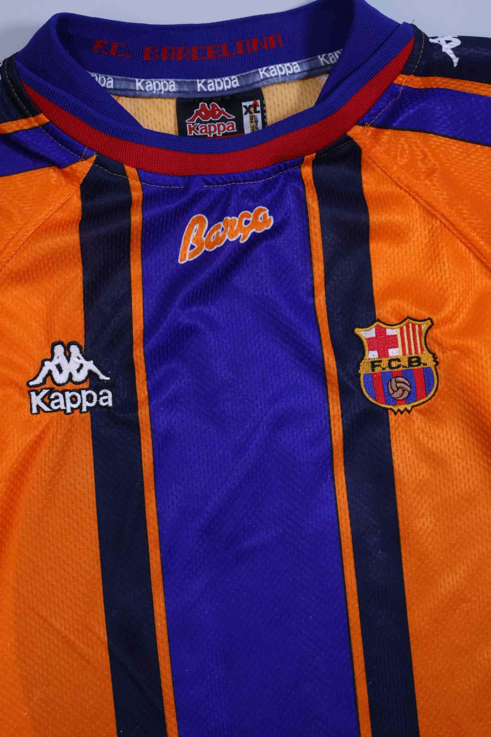 1997/98 - FC BARCELONA - RIVALDO - #11 - AWAY SHIRT - XL