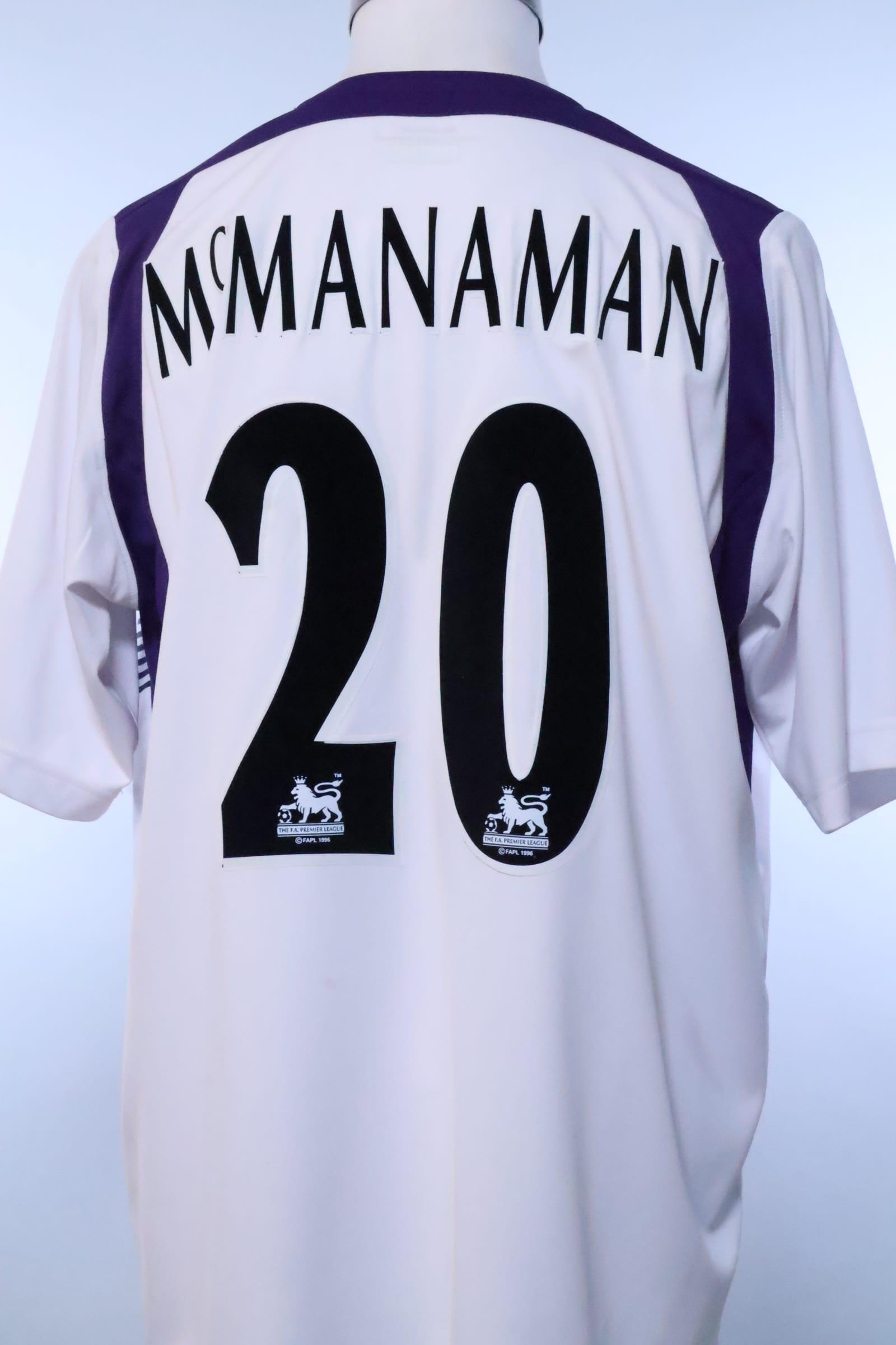 2004/05 - MANCHESTER CITY - McMANAMAN - #20 - AWAY SHIRT - XL