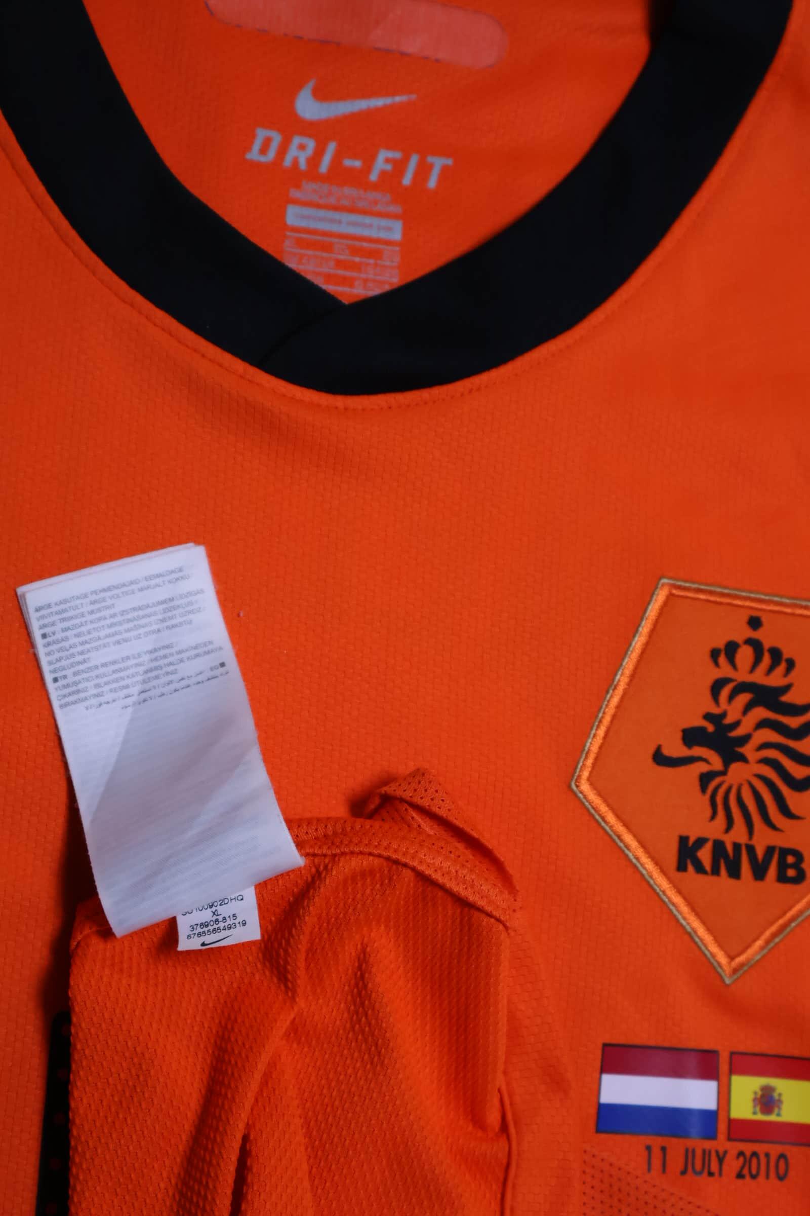 2010/11 - NETHERLANDS - SNEIJDER - #10 - WORLD CUP HOME SHIRT - XL