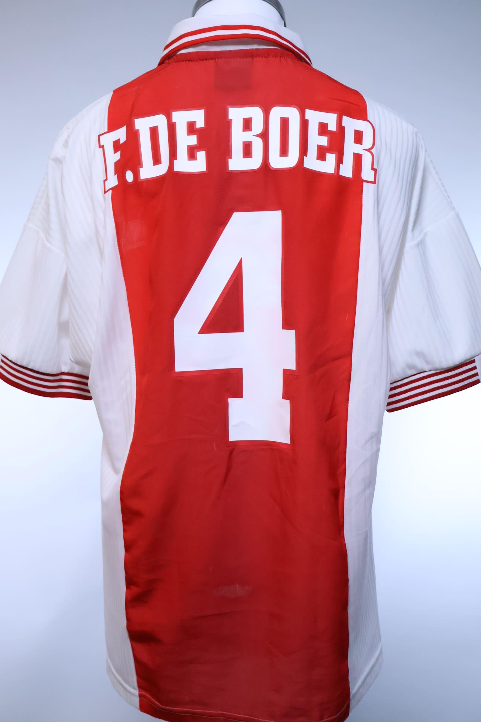 Ajax F.De Boer #4 1997/98 Home Shirt - XL- FRONT