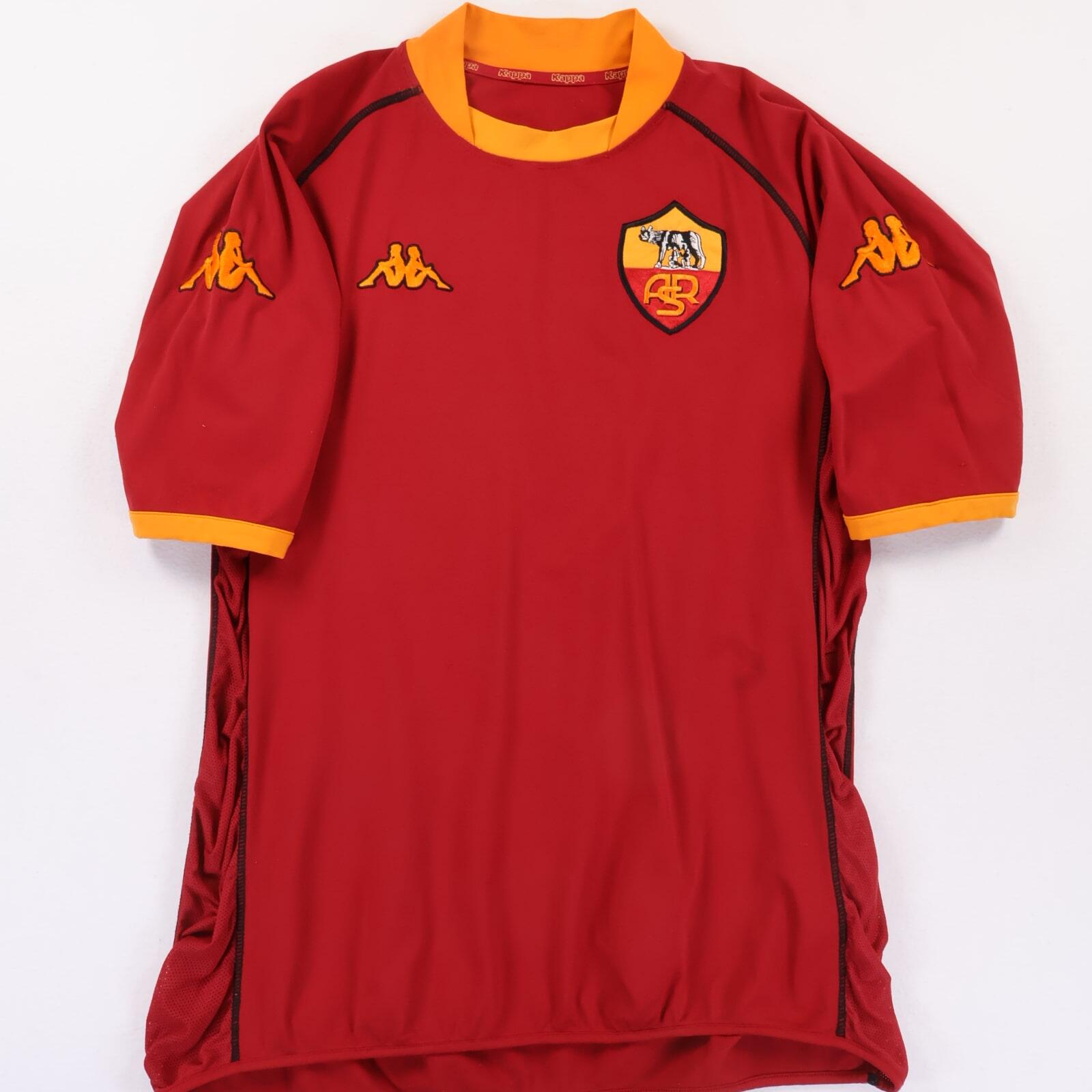 As Roma 2002/03 Home Shirt - L