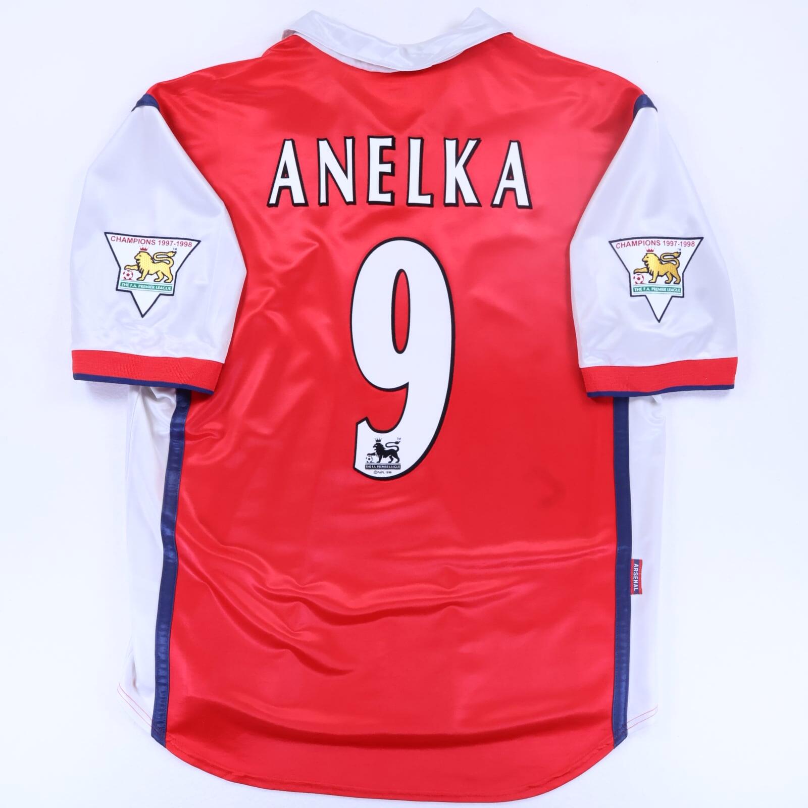 Arsenal Anelka #9 1998/99 Home Shirt - L