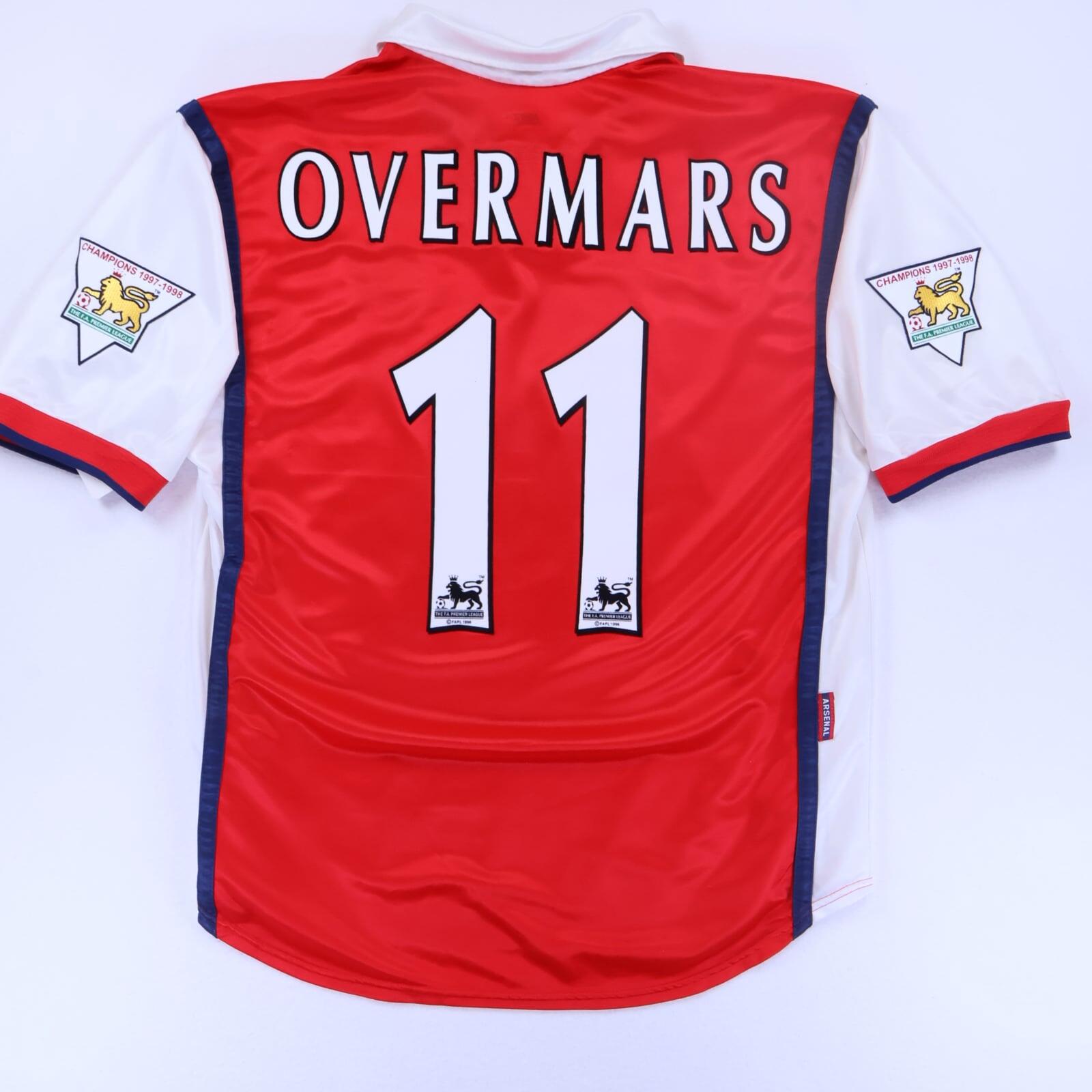 Arsenal Overmars #11 1998/99 Home Shirt - M