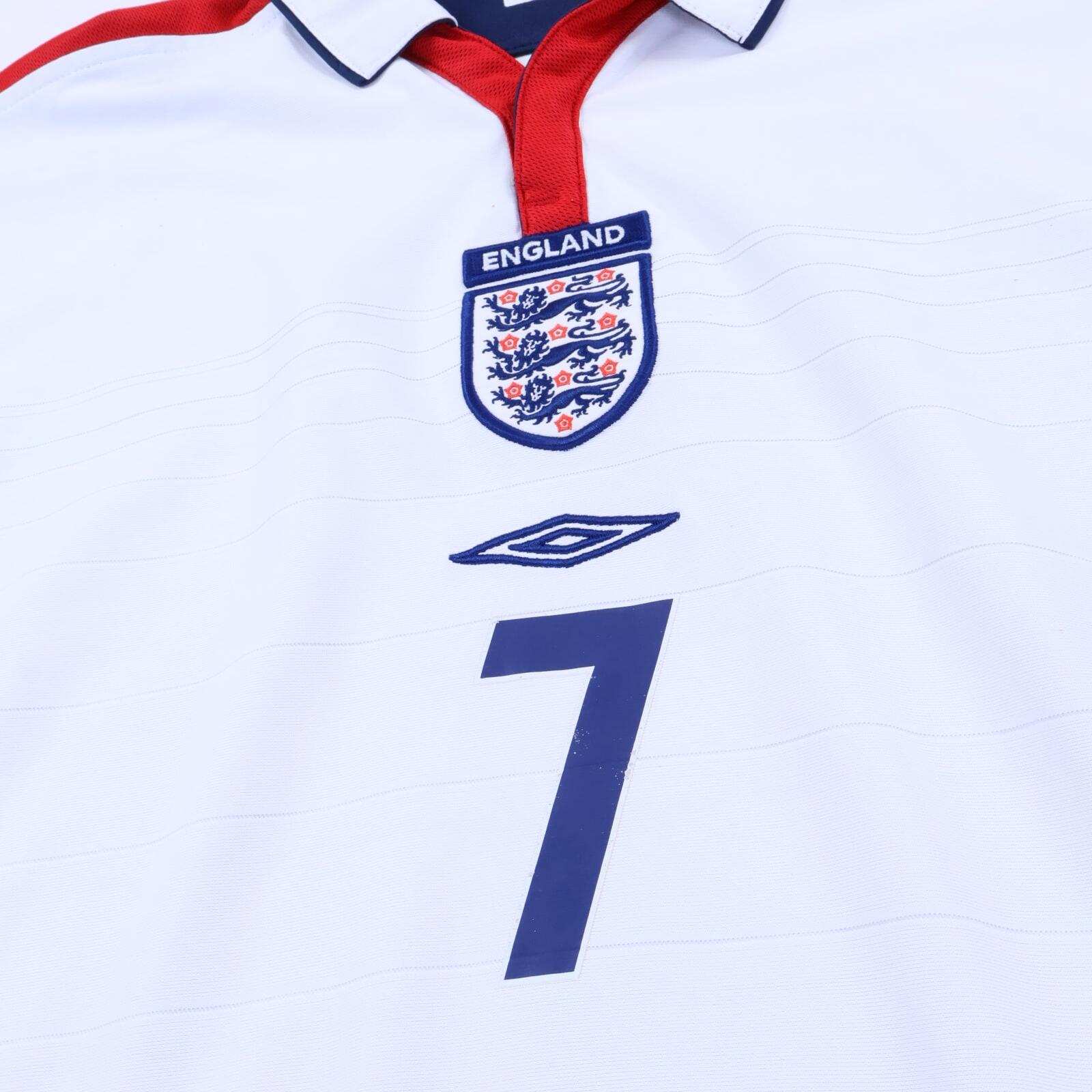 England Beckham #7 2003/05 Home Shirt - XL