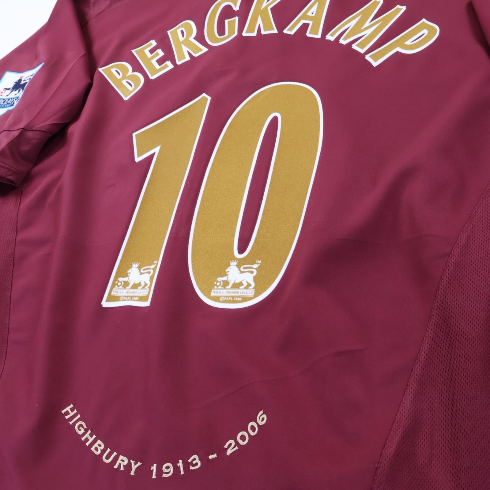 Arsenal Bergkamp #10 2005/06 Home Shirt - XXL