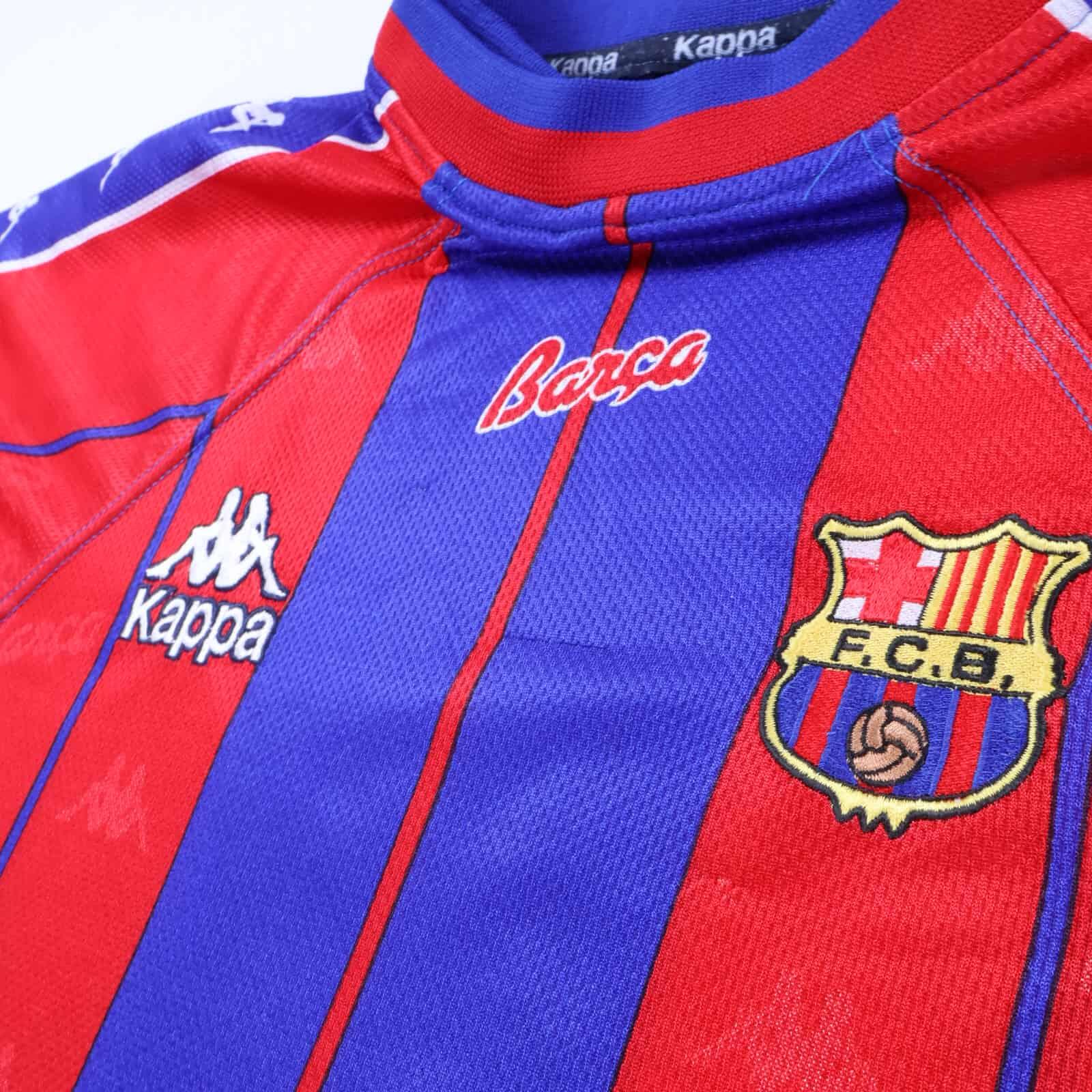 Barcelona Figo #7 1997/98 Home Shirt - M