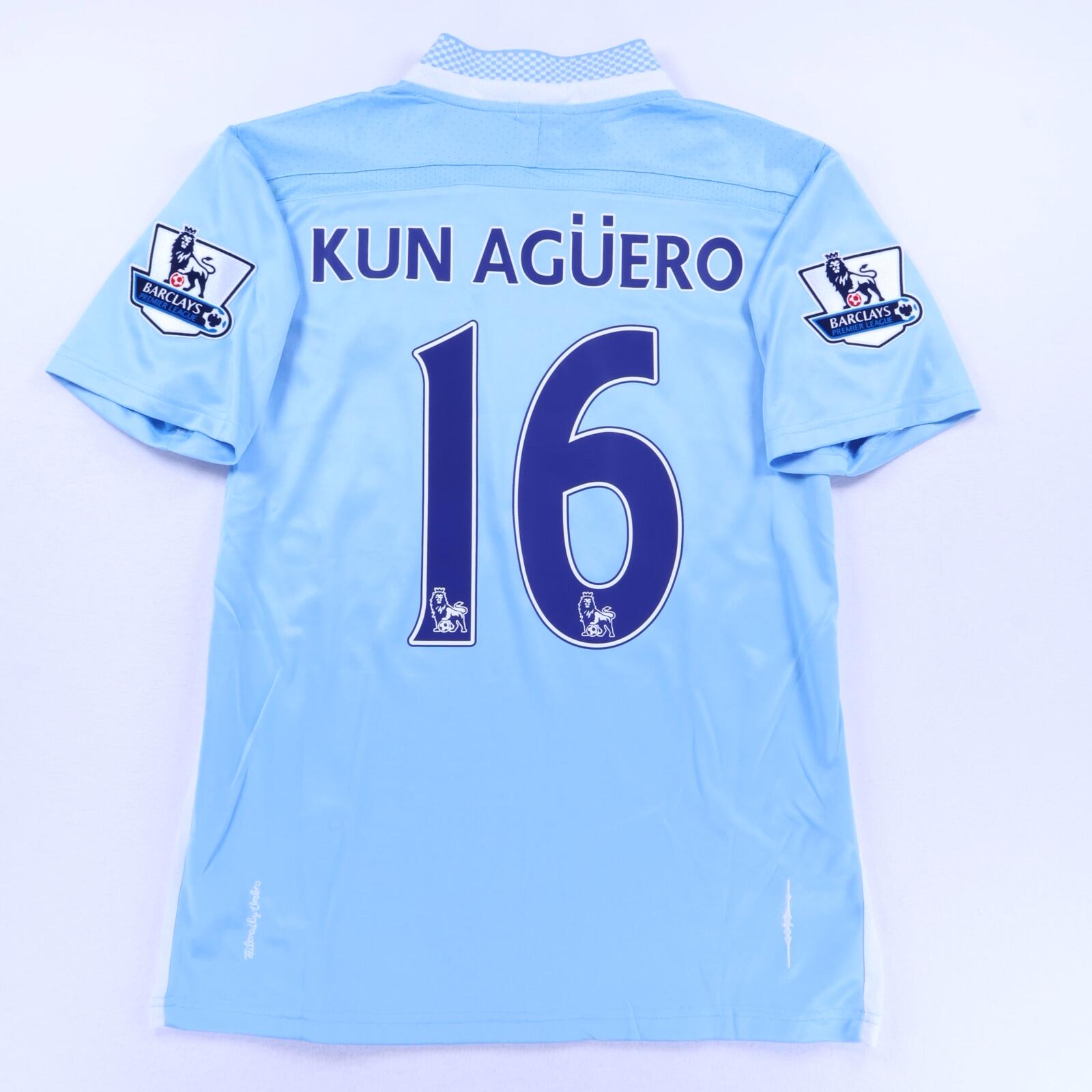 Manchester City Kun Aguero #16 2011/12 Home Shirt - L